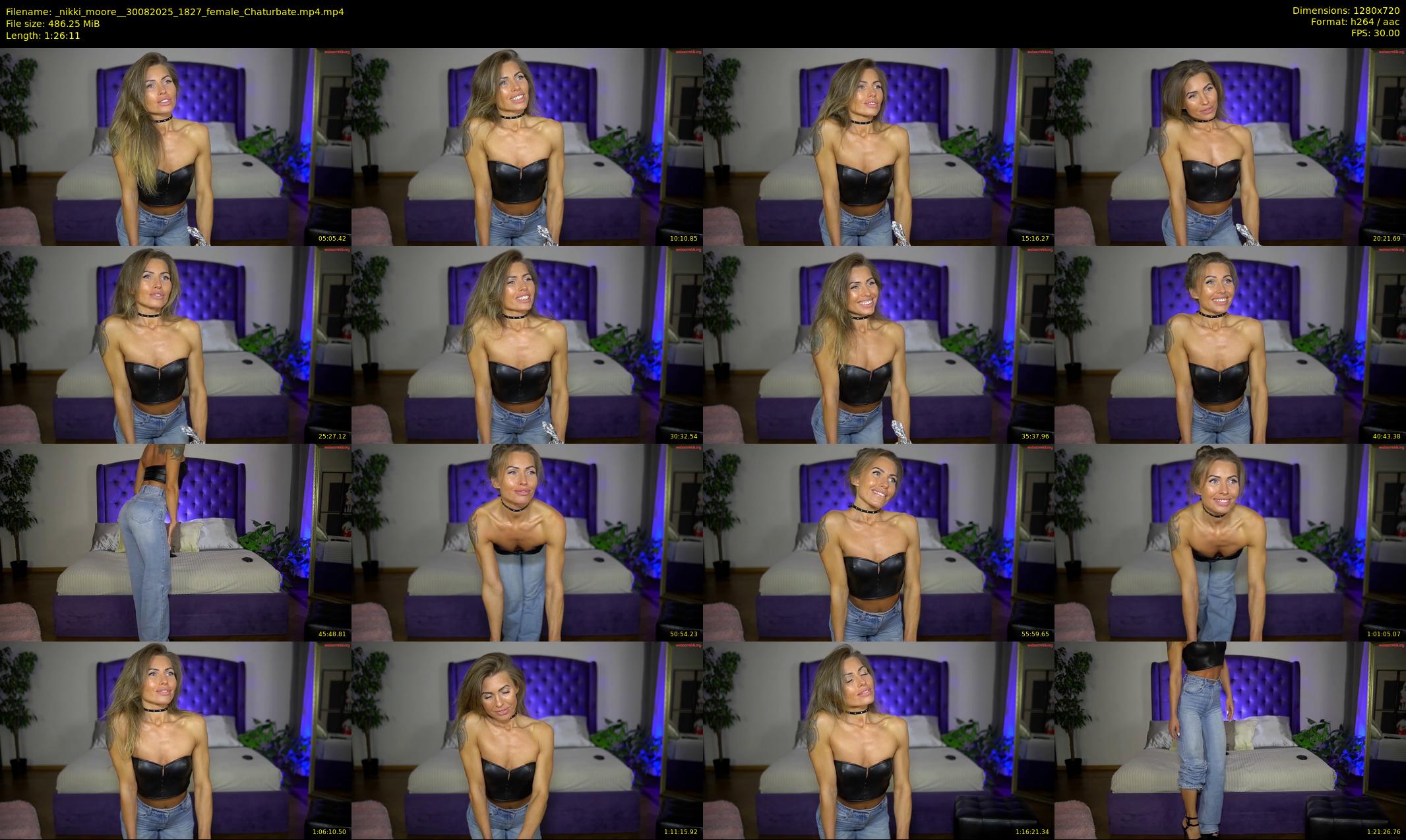 _nikki_moore_ — 87 minute Chaturbate female cam show recording, 720p, Aug 30, 2025
