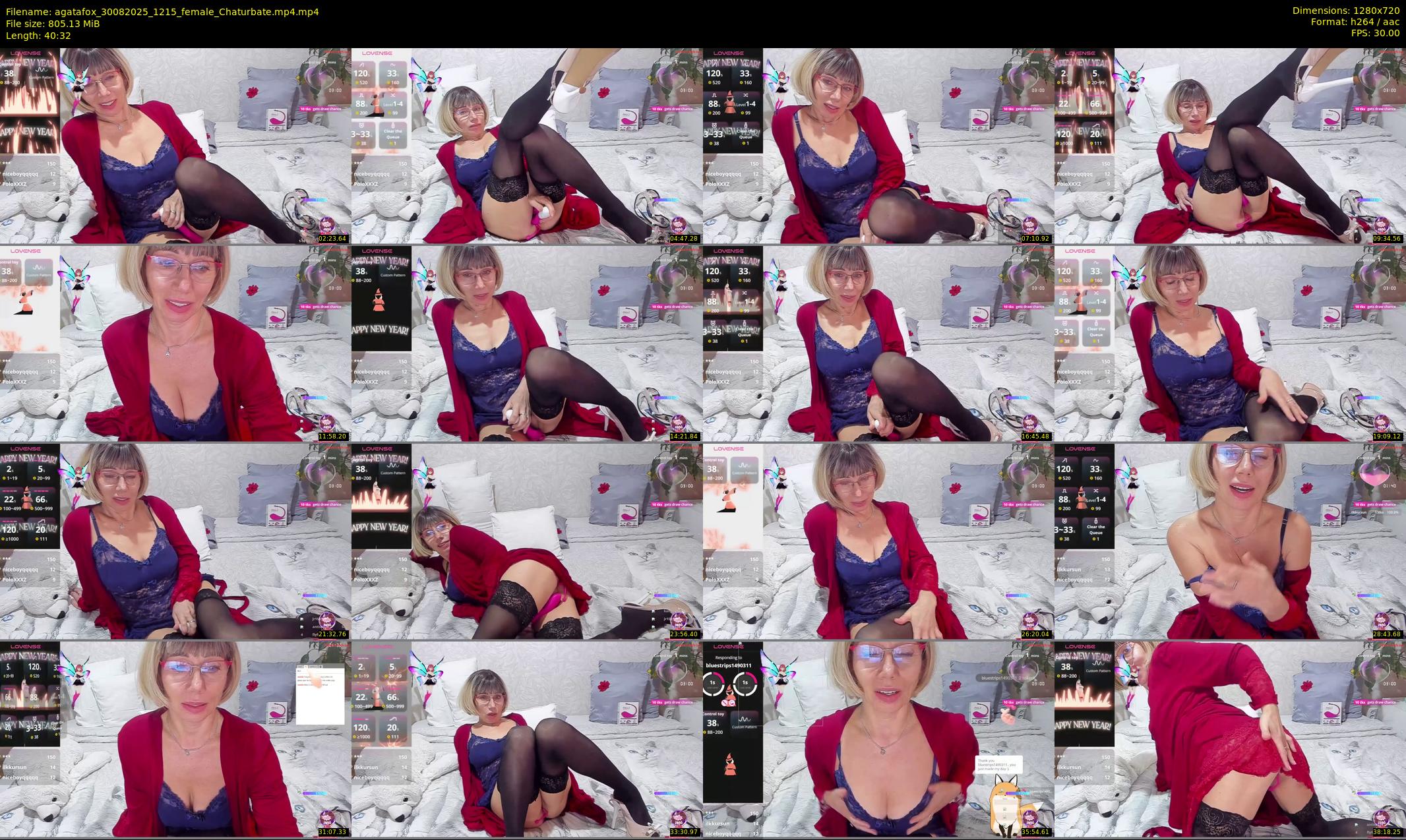 agatafox — 41 minute Chaturbate female cam show recording, 720p, Aug 30, 2025