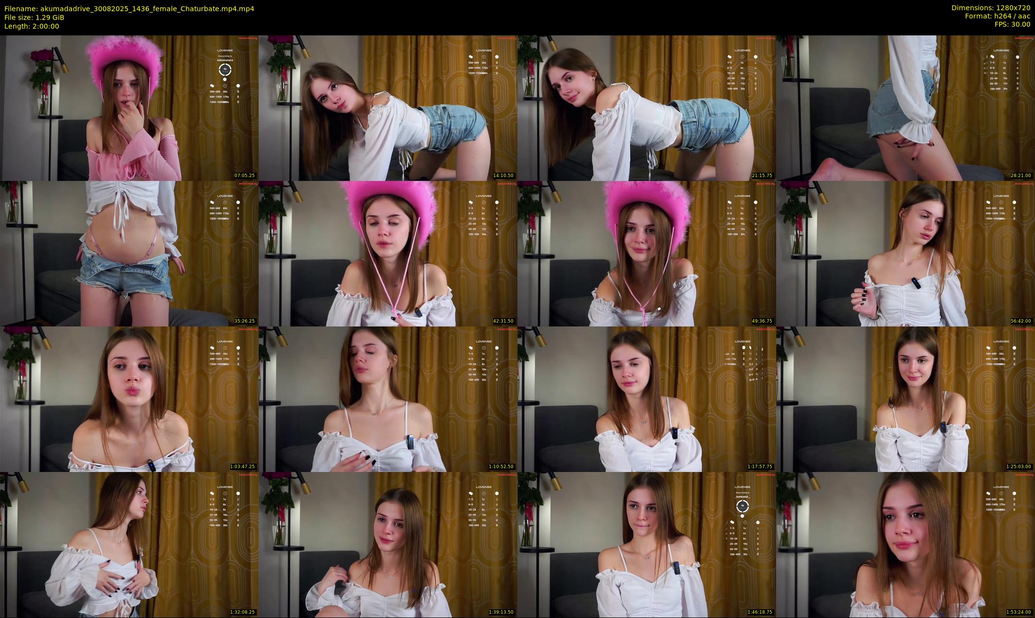 akumadadrive — 120 minute Chaturbate female cam show recording, 720p, Aug 30, 2025