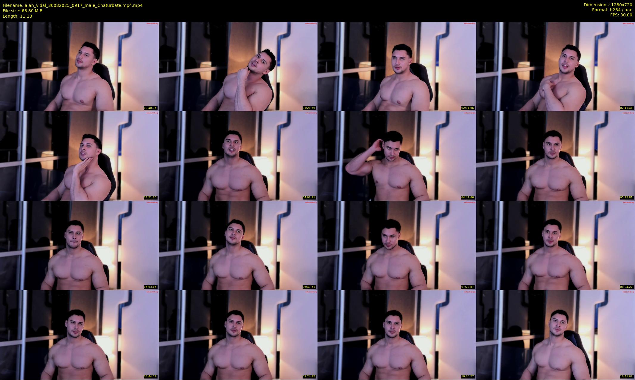 alan_vidal — 12 minute Chaturbate male cam show recording, 720p, Aug 30, 2025