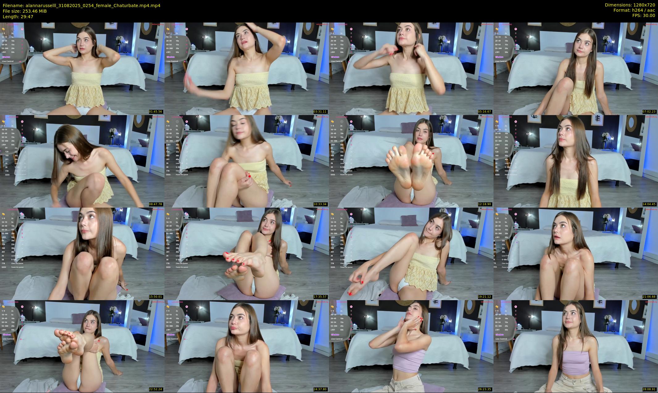 alannarusselll — 30 minute Chaturbate female cam show recording, 720p, Aug 31, 2025