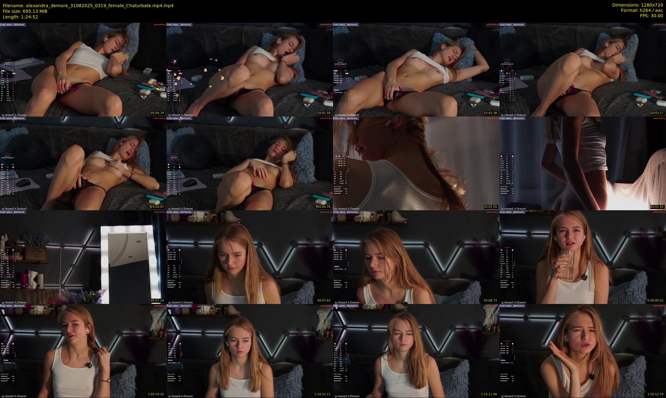 alexandra_demore — 85 minute Chaturbate female cam show recording, 720p, Aug 31, 2025