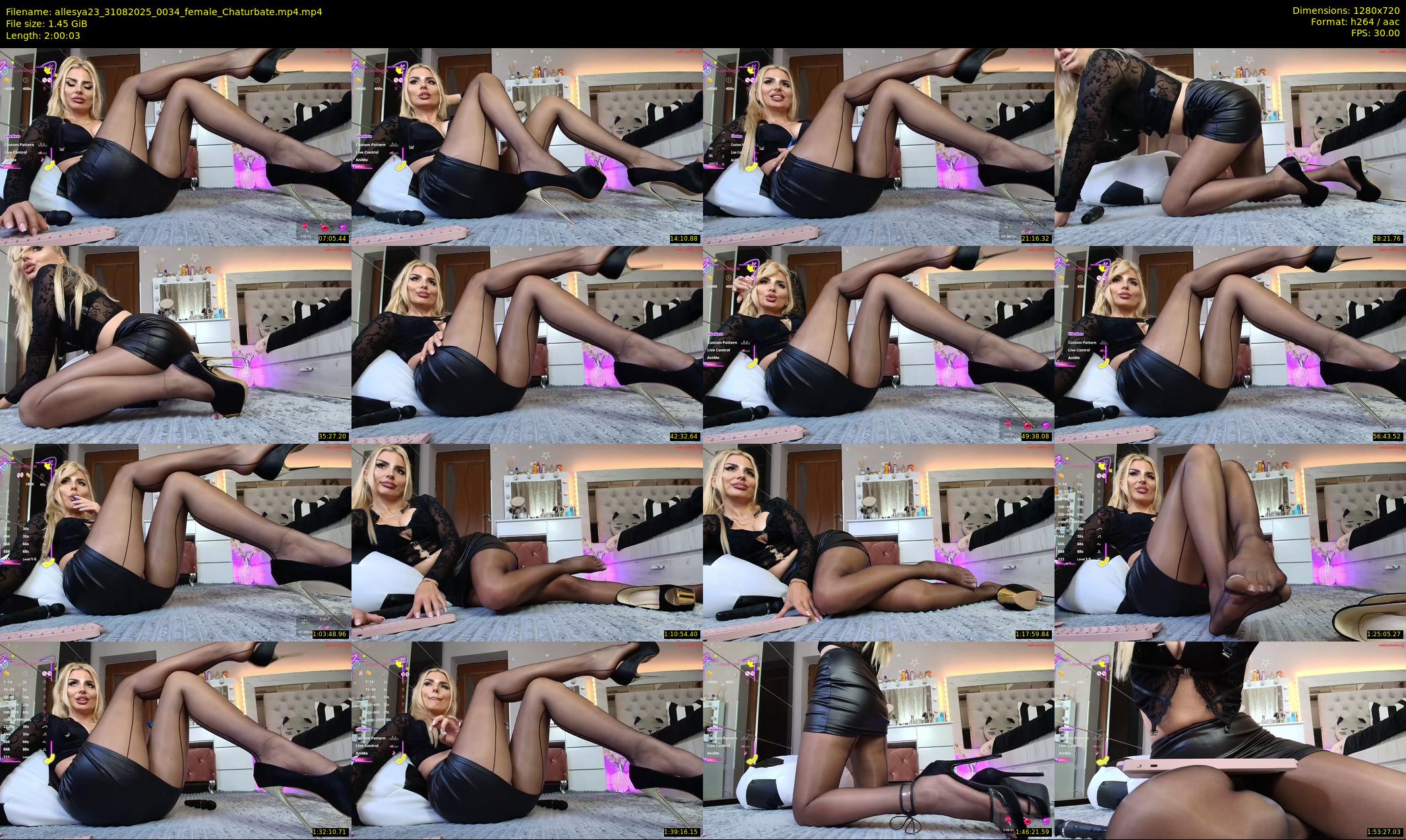 allesya23 — 121 minute Chaturbate female cam show recording, 720p, Aug 31, 2025