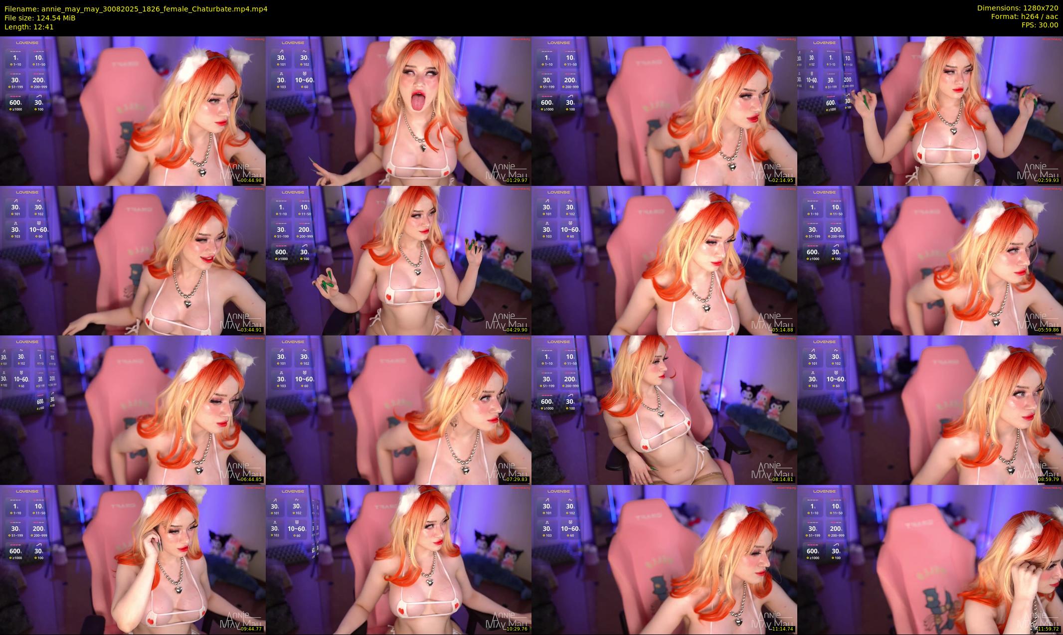 annie_may_may — 13 minute Chaturbate female cam show recording, 720p, Aug 30, 2025