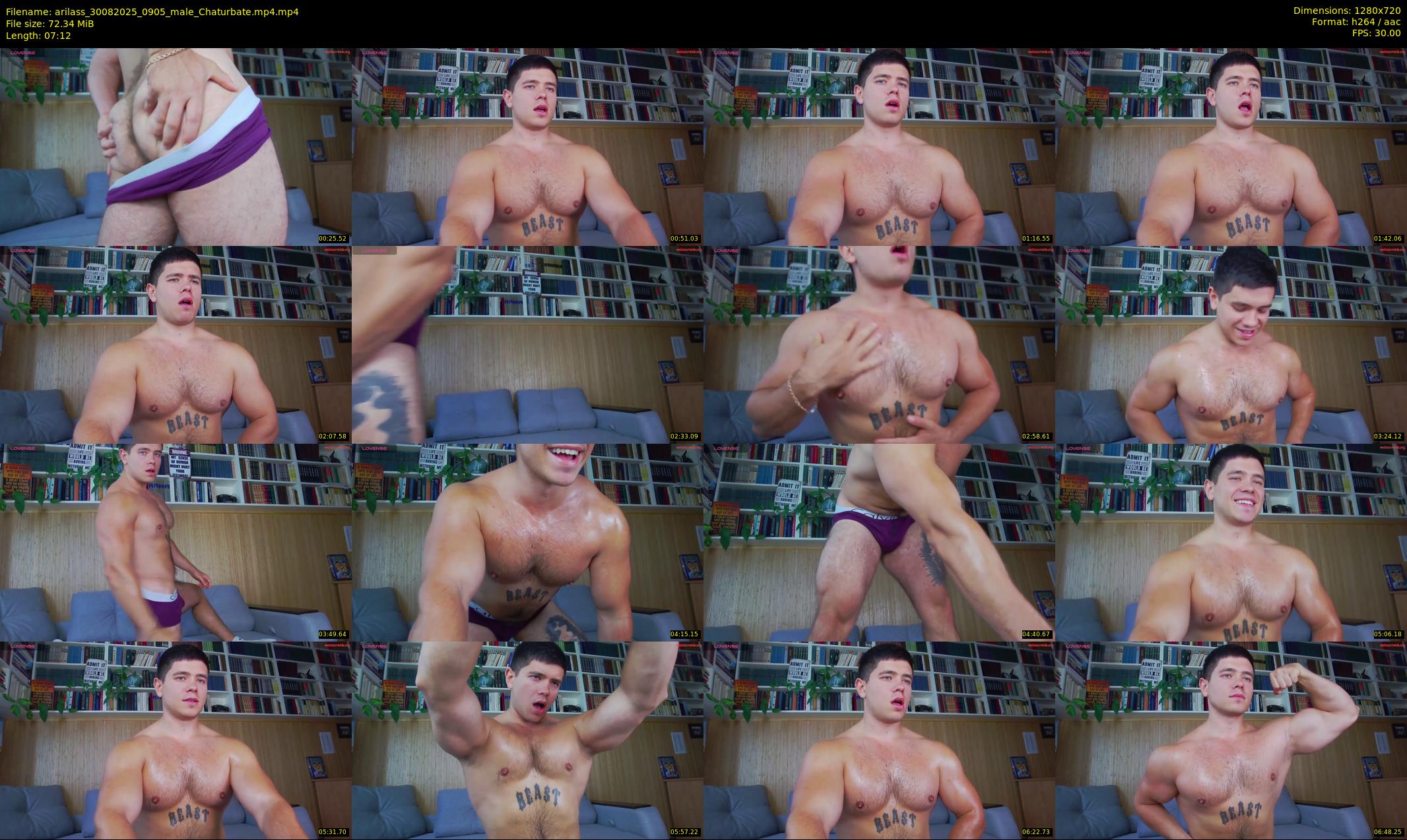 arilass — 8 minute Chaturbate male cam show recording, 720p, Aug 30, 2025