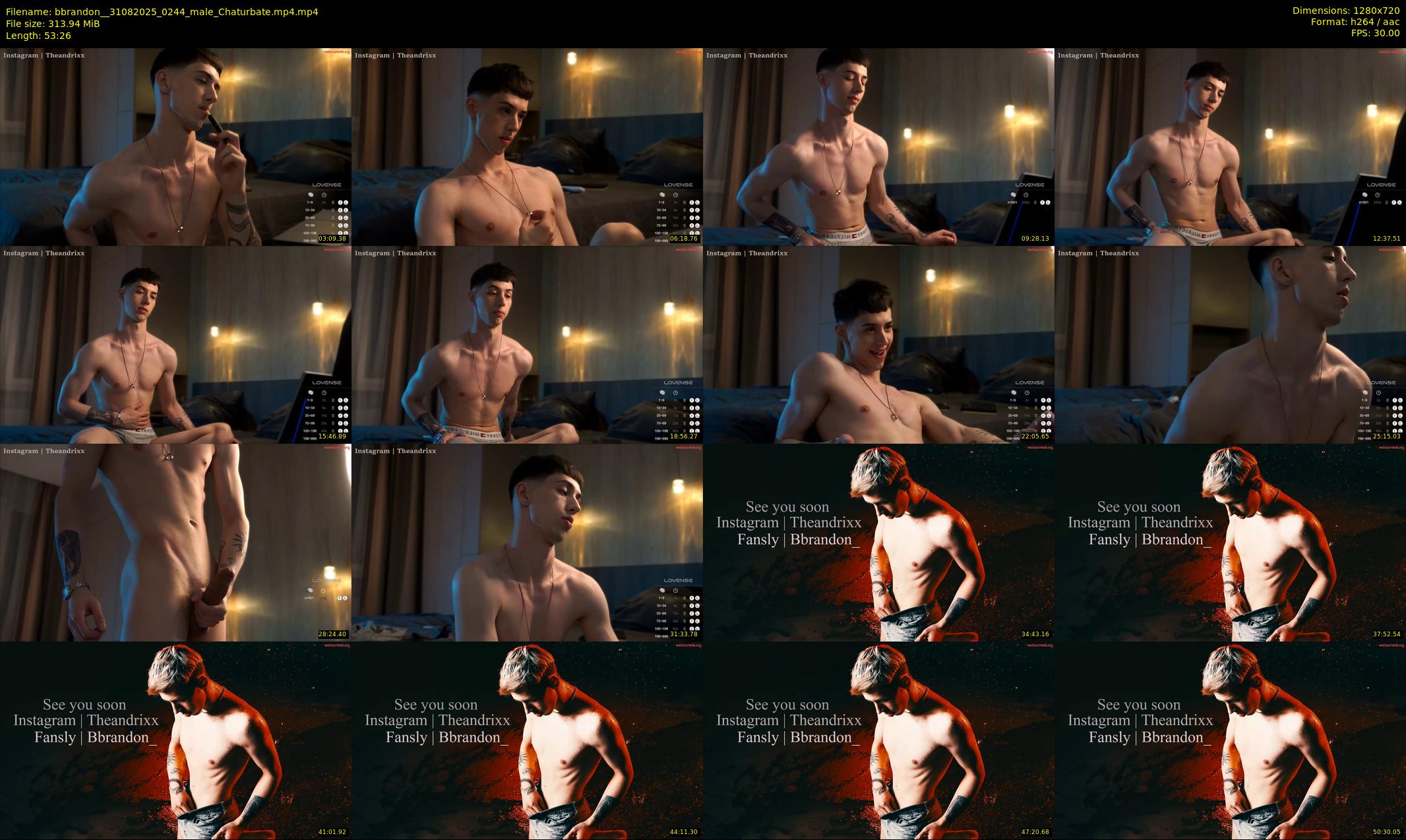 bbrandon_ — 54 minute Chaturbate male cam show recording, 720p, Aug 31, 2025