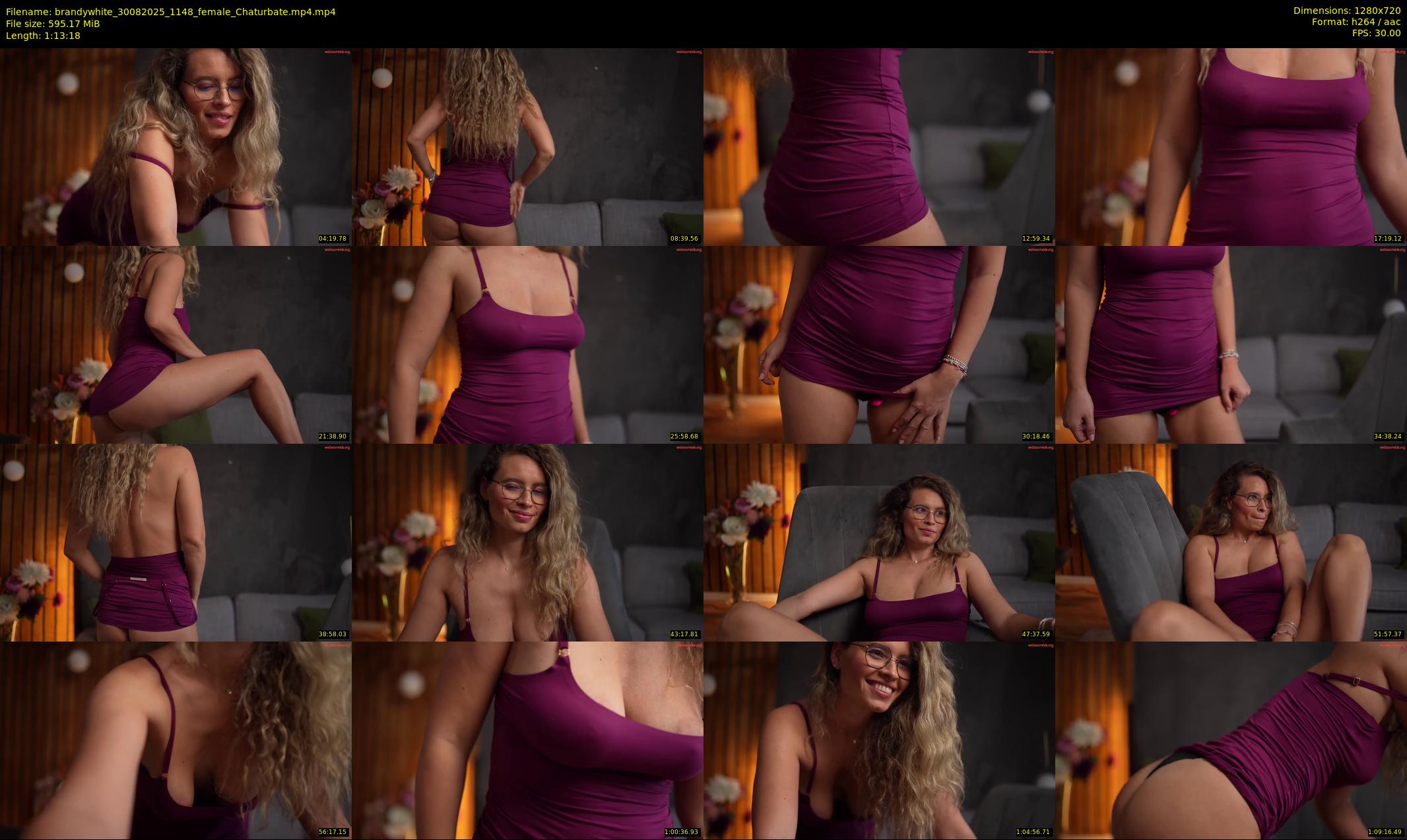 brandywhite — 74 minute Chaturbate female cam show recording, 720p, Aug 30, 2025