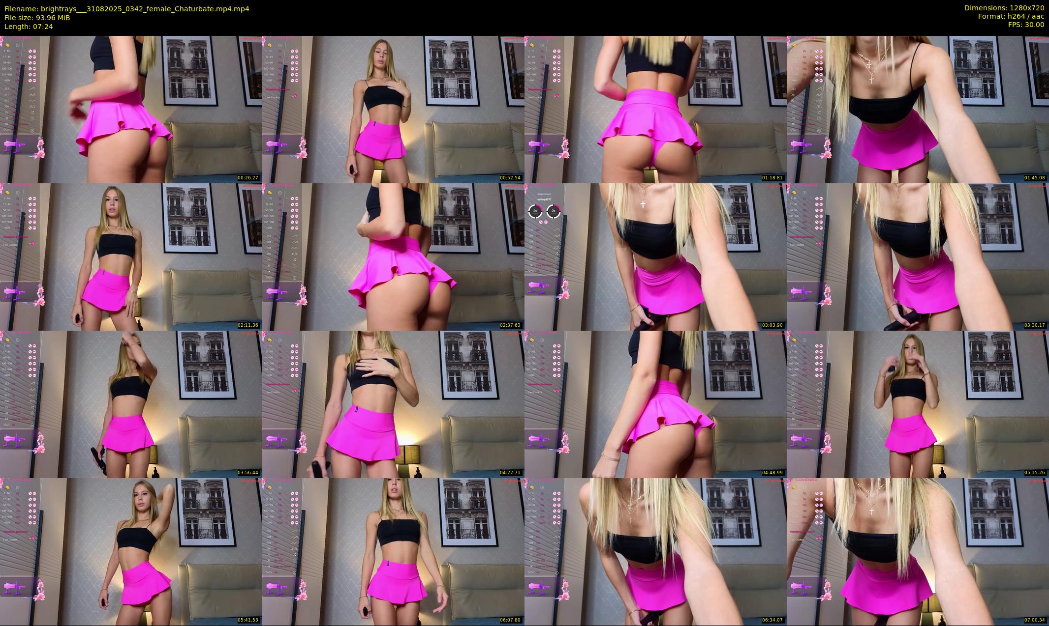 brightrays__ — 8 minute Chaturbate female cam show recording, 720p, Aug 31, 2025
