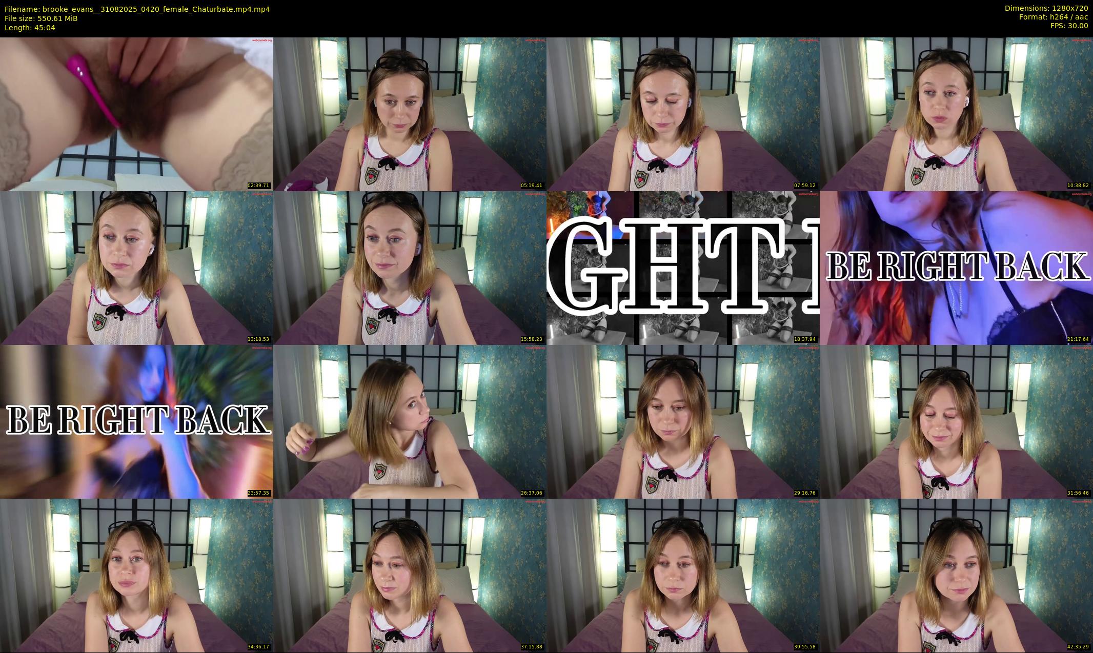 brooke_evans_ — 46 minute Chaturbate female cam show recording, 720p, Aug 31, 2025
