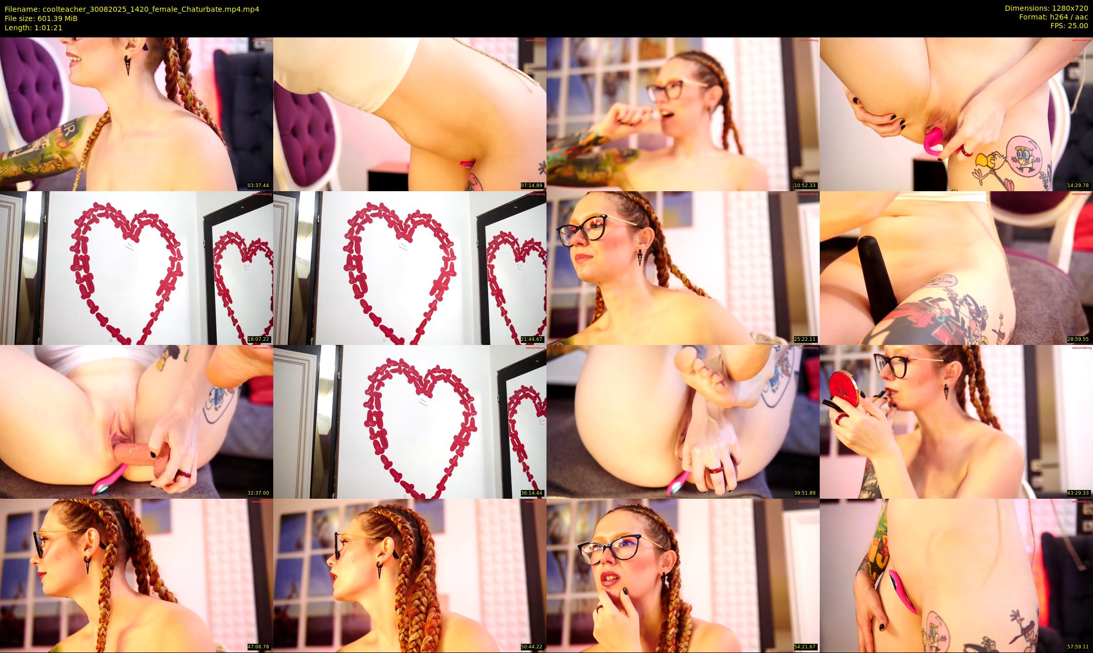 coolteacher — 62 minute Chaturbate female cam show recording, 720p, Aug 30, 2025