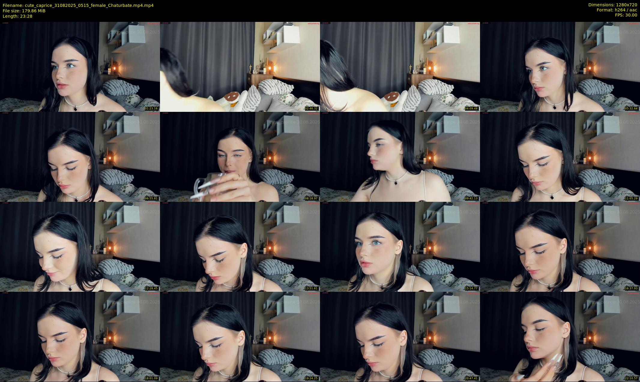 cute_caprice — 24 minute Chaturbate female cam show recording, 720p, Aug 31, 2025