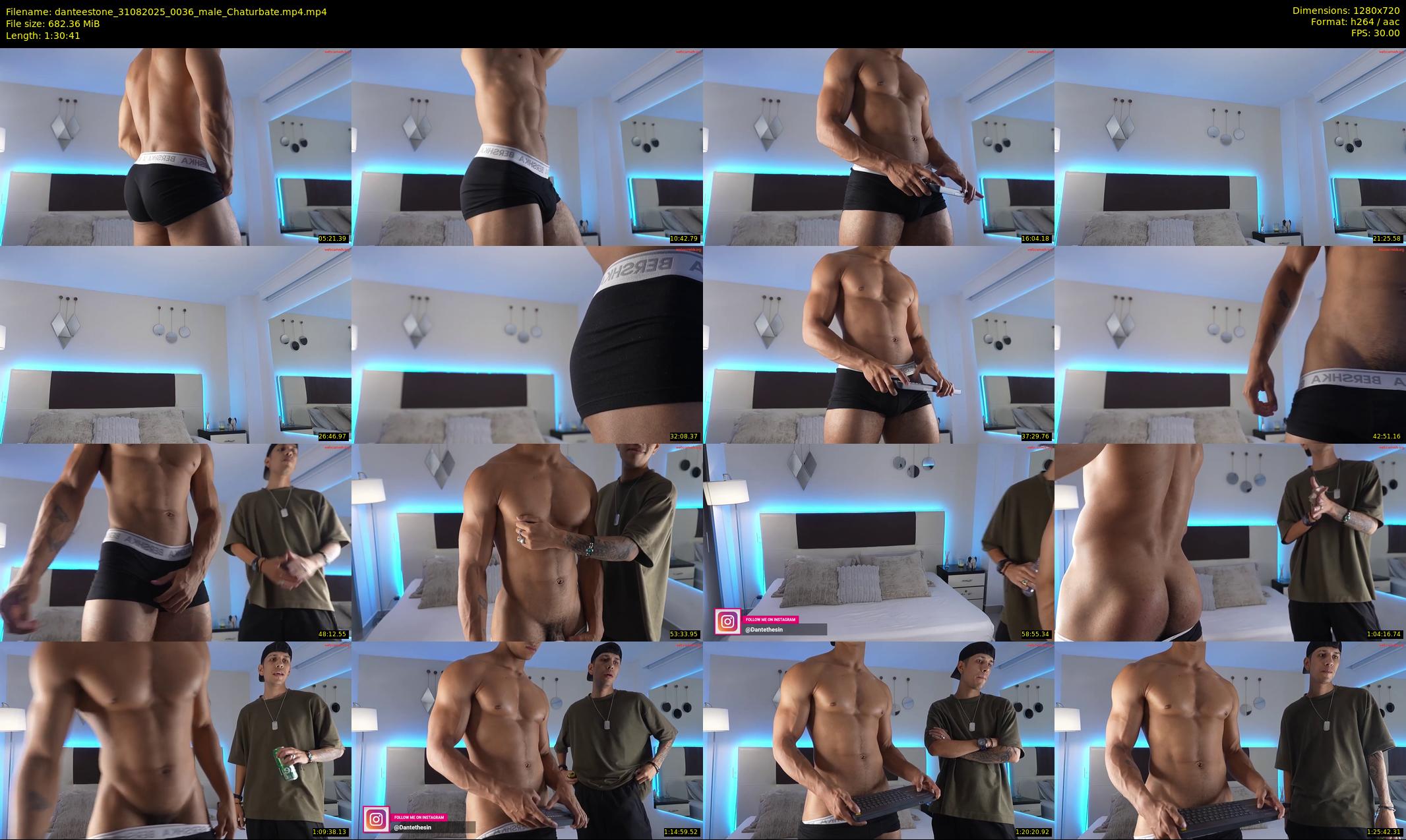 danteestone — 91 minute Chaturbate male cam show recording, 720p, Aug 31, 2025