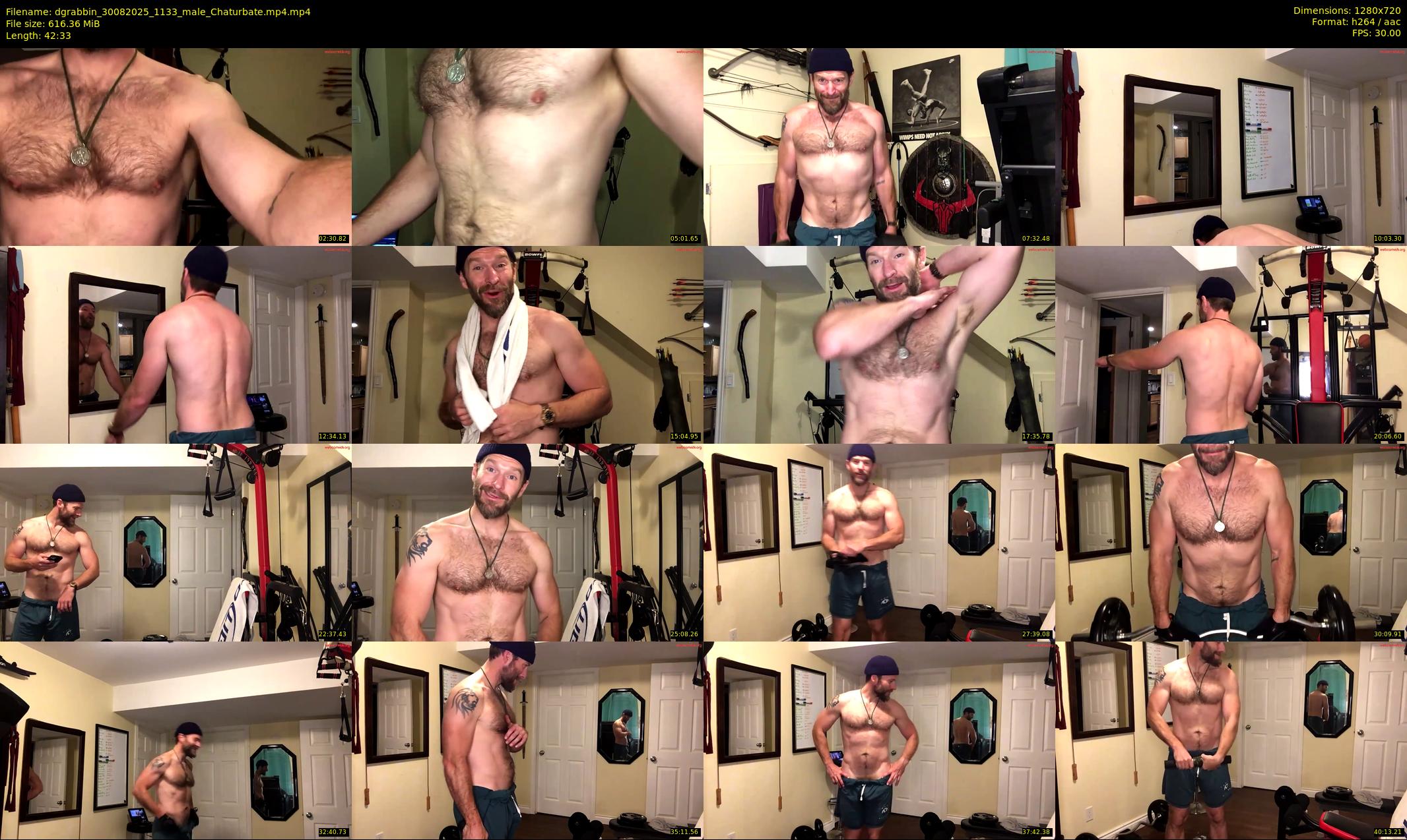 dgrabbin — 43 minute Chaturbate male cam show recording, 720p, Aug 30, 2025