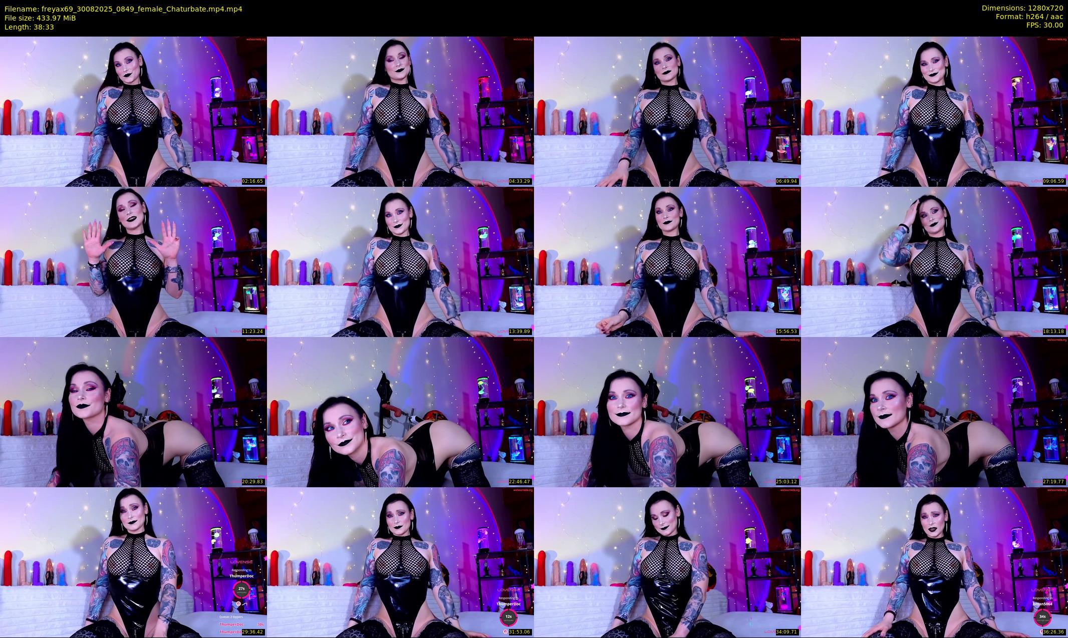 freyax69 — 39 minute Chaturbate female cam show recording, 720p, Aug 30, 2025