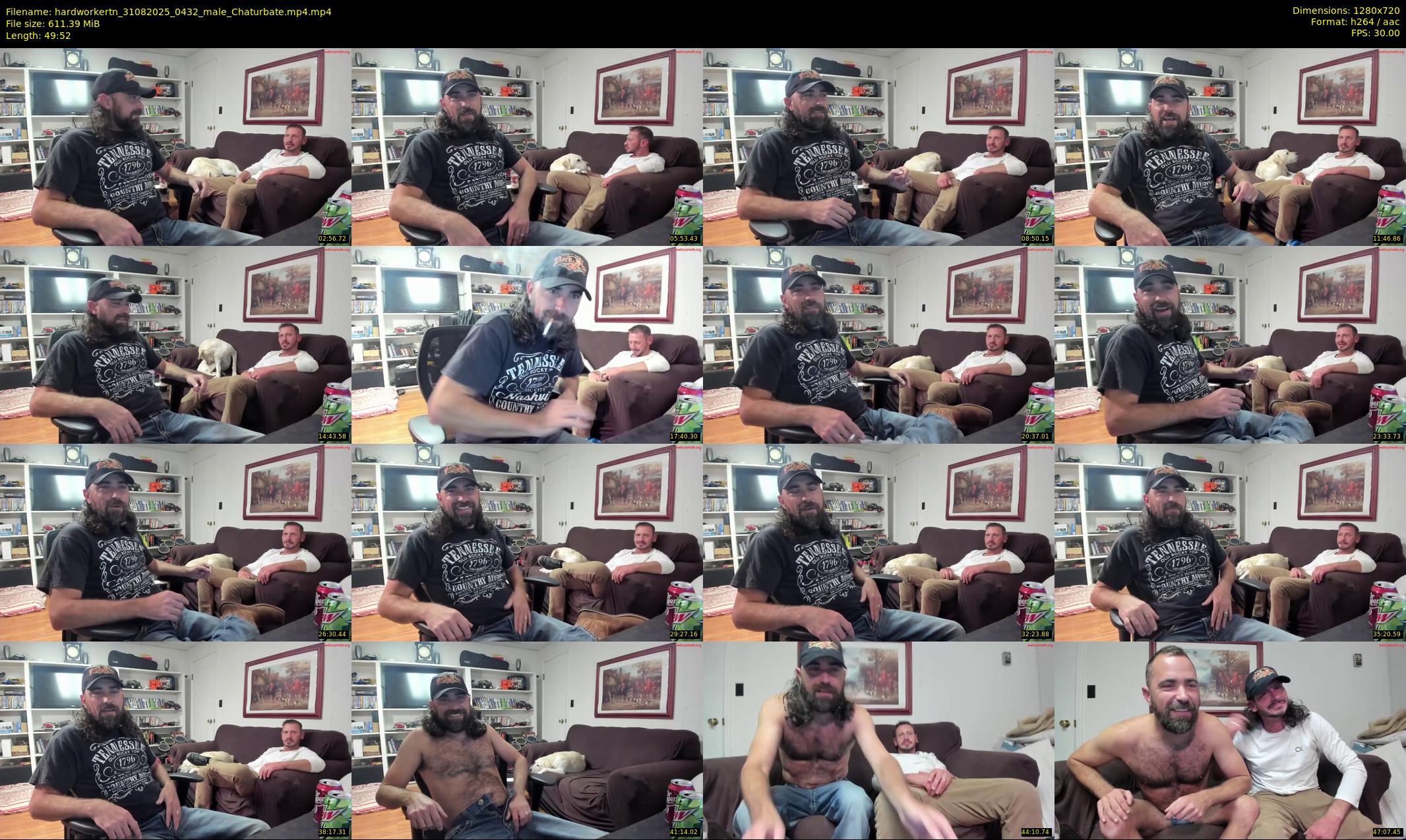 hardworkertn — 50 minute Chaturbate male cam show recording, 720p, Aug 31, 2025