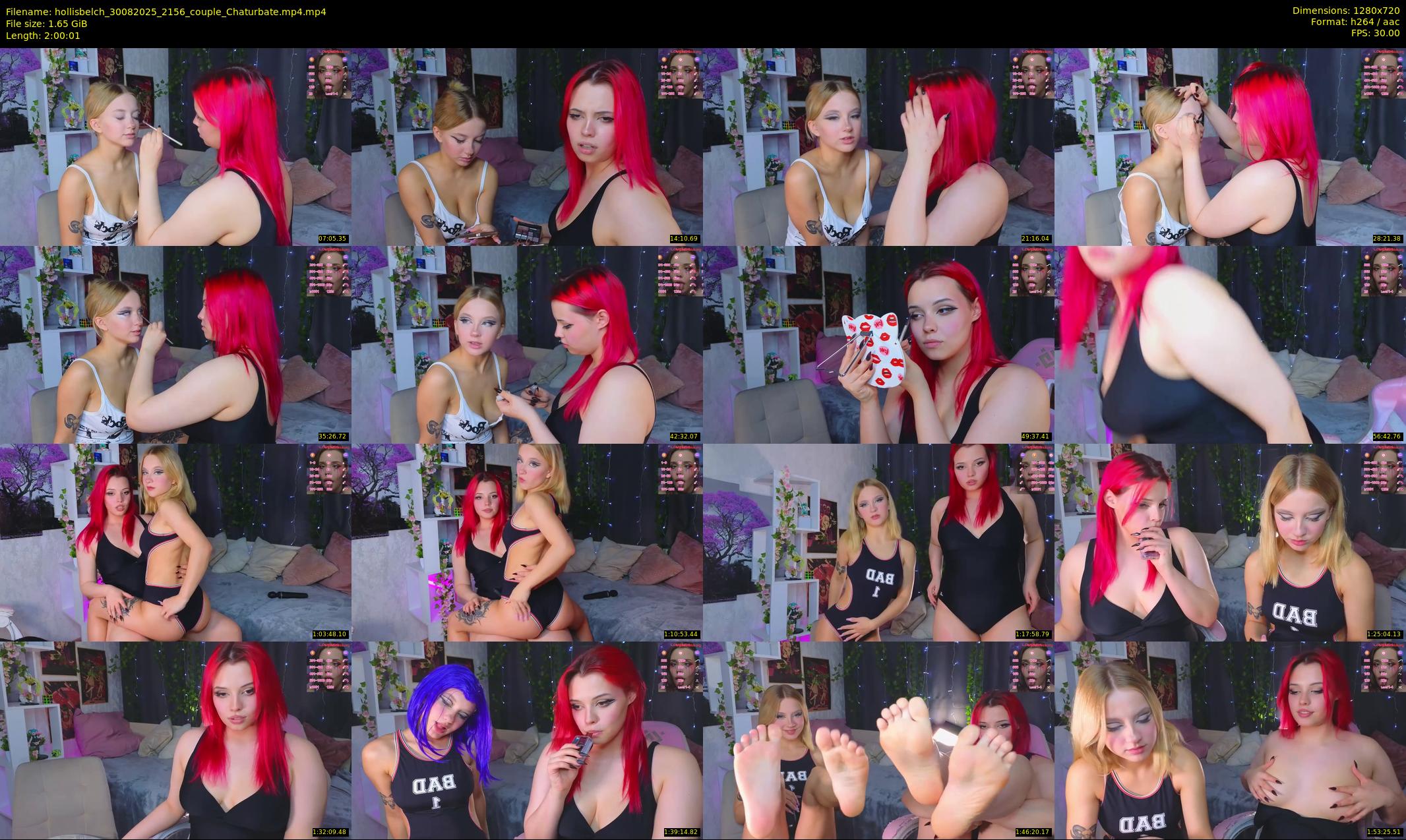 hollisbelch — 121 minute Chaturbate female cam show recording, 720p, Aug 30, 2025