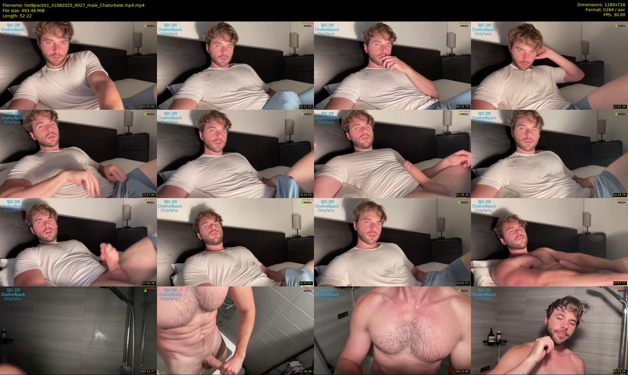 hot8pack01 — 53 minute Chaturbate male cam show recording, 720p, Aug 31, 2025