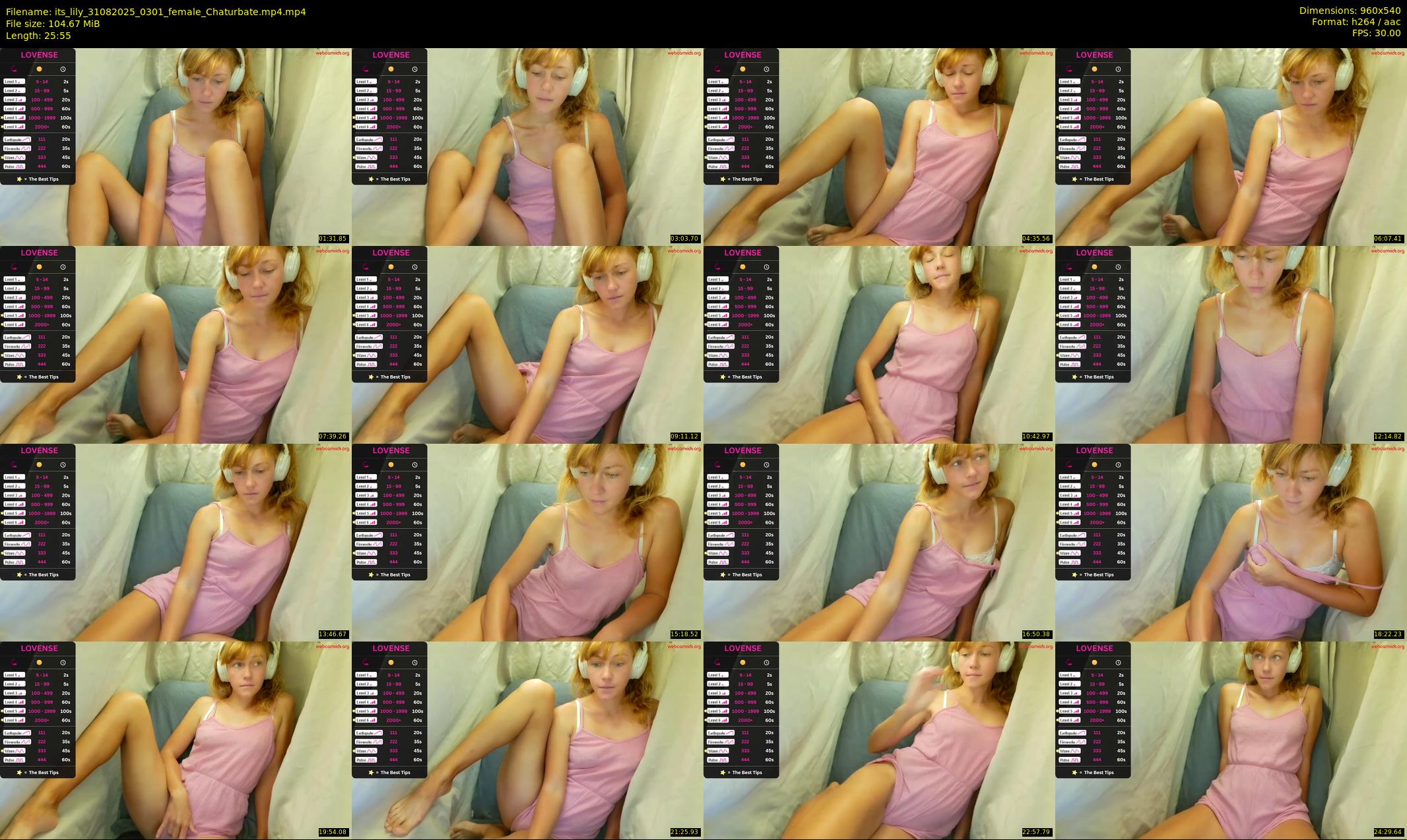 its_lily — 26 minute Chaturbate female cam show recording, 480p, Aug 31, 2025