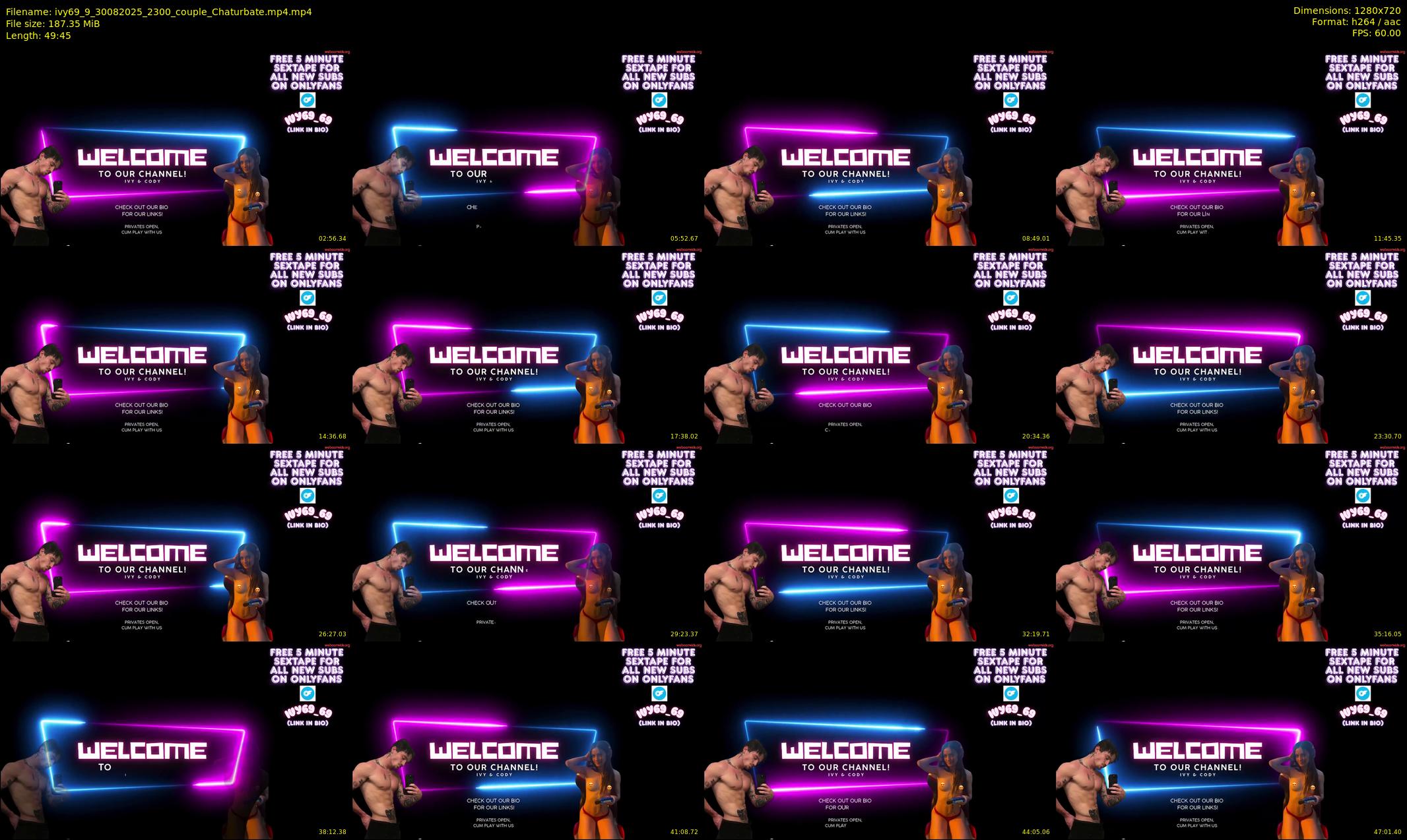 ivy69_9 — 50 minute Chaturbate couple cam show recording, 720p, Aug 30, 2025