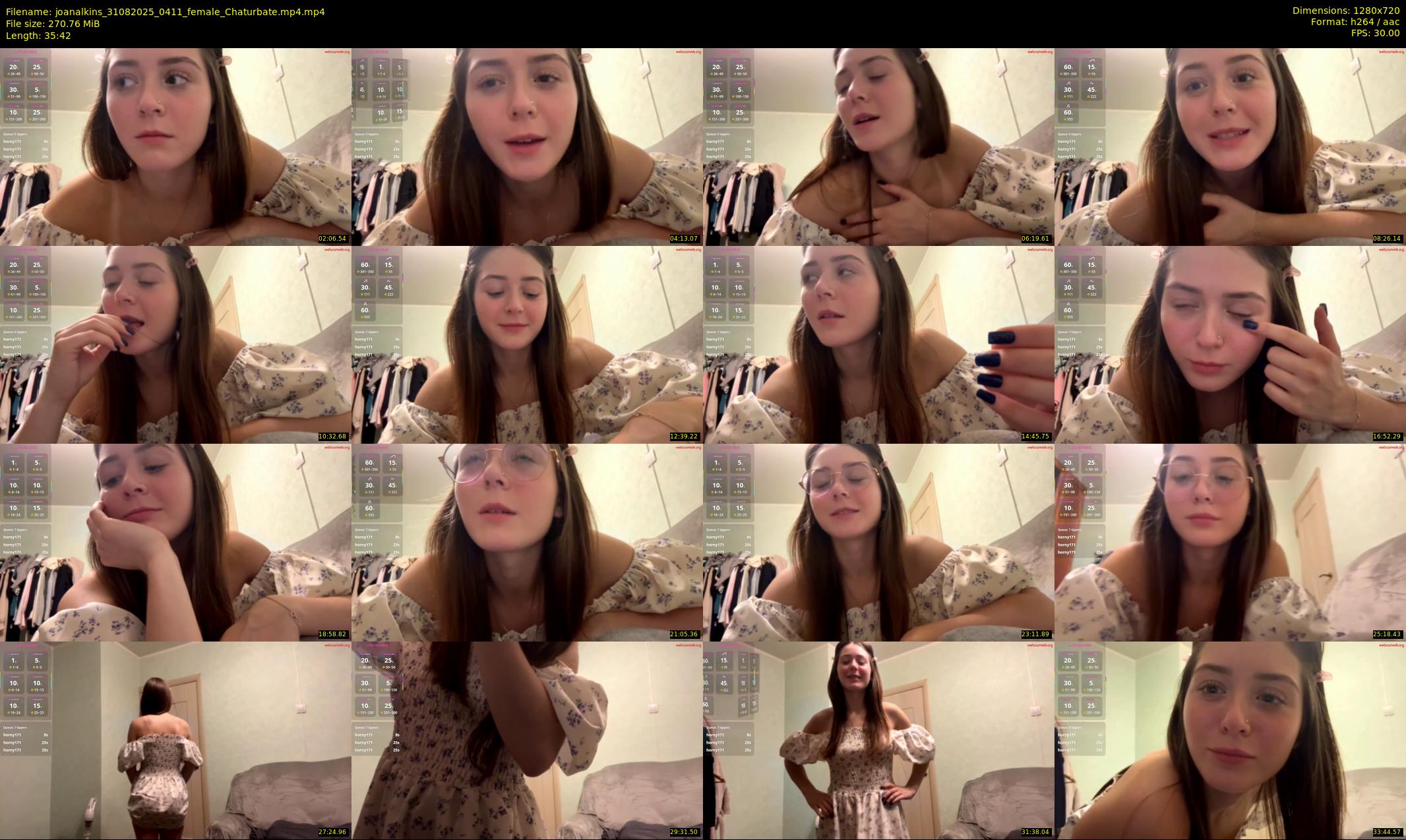 joanalkins — 36 minute Chaturbate female cam show recording, 720p, Aug 31, 2025