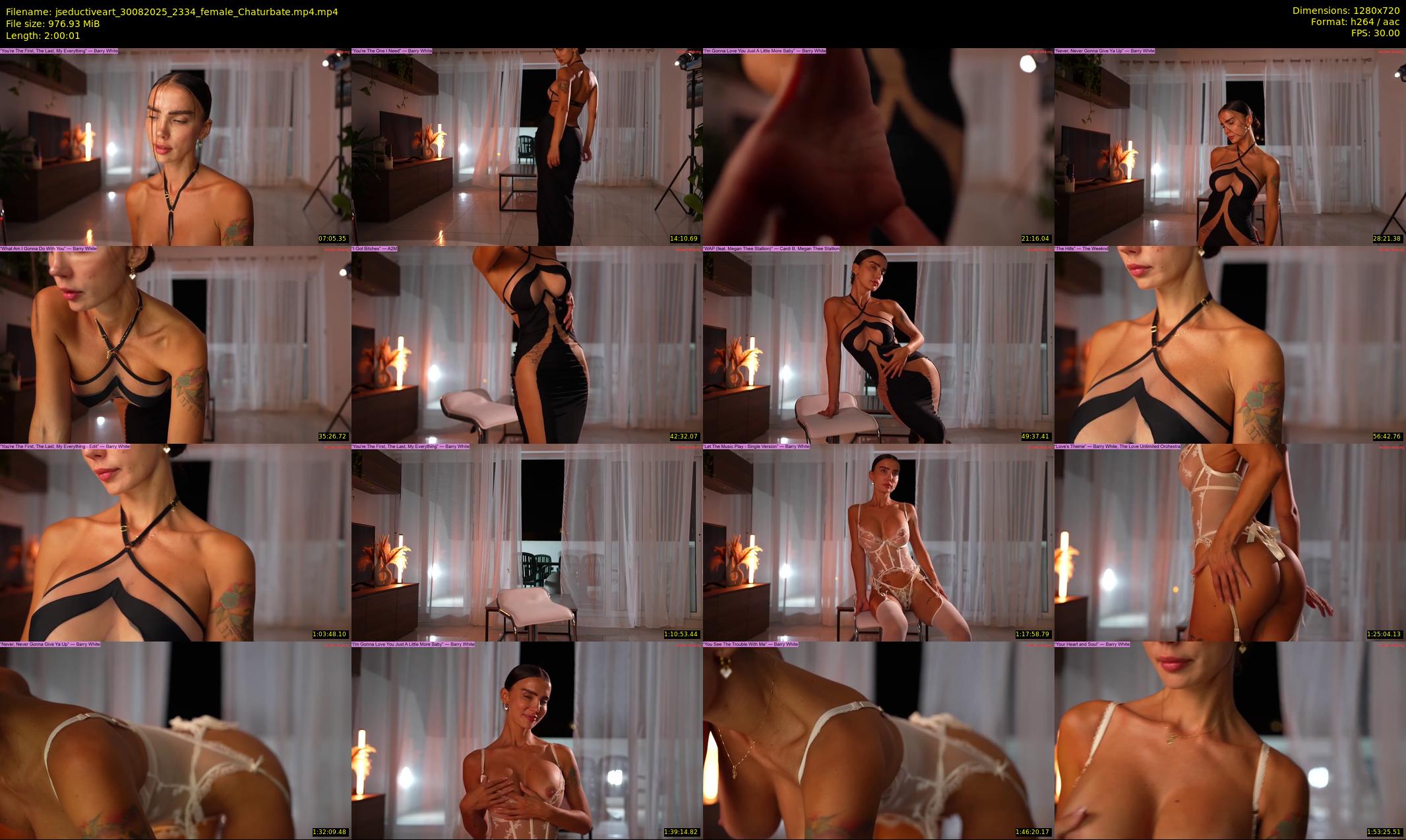 jseductiveart — 121 minute Chaturbate female cam show recording, 720p, Aug 30, 2025