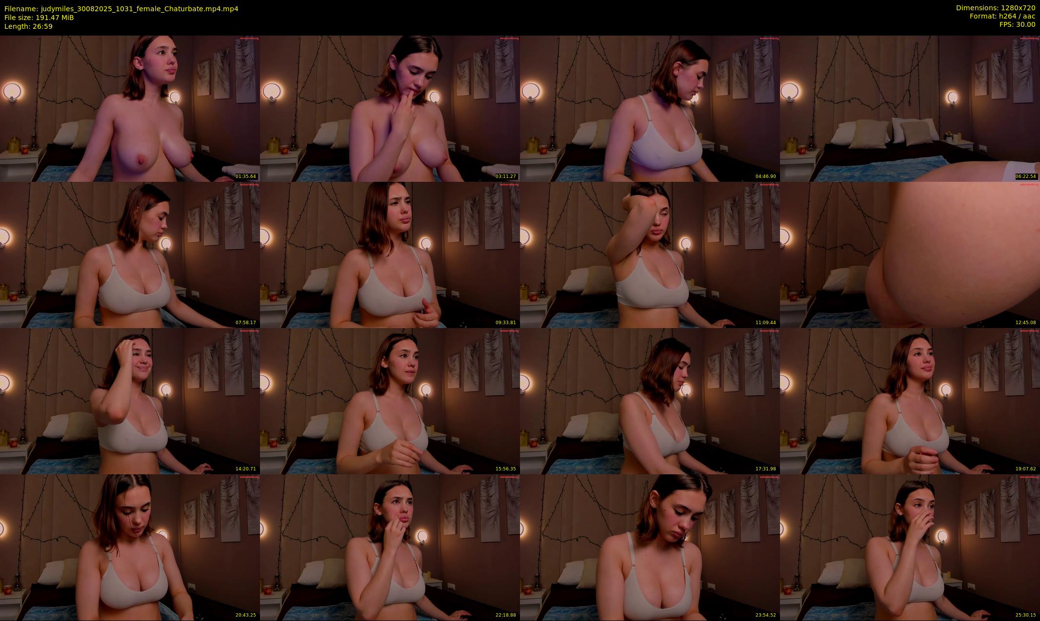 judymiles — 27 minute Chaturbate female cam show recording, 720p, Aug 30, 2025