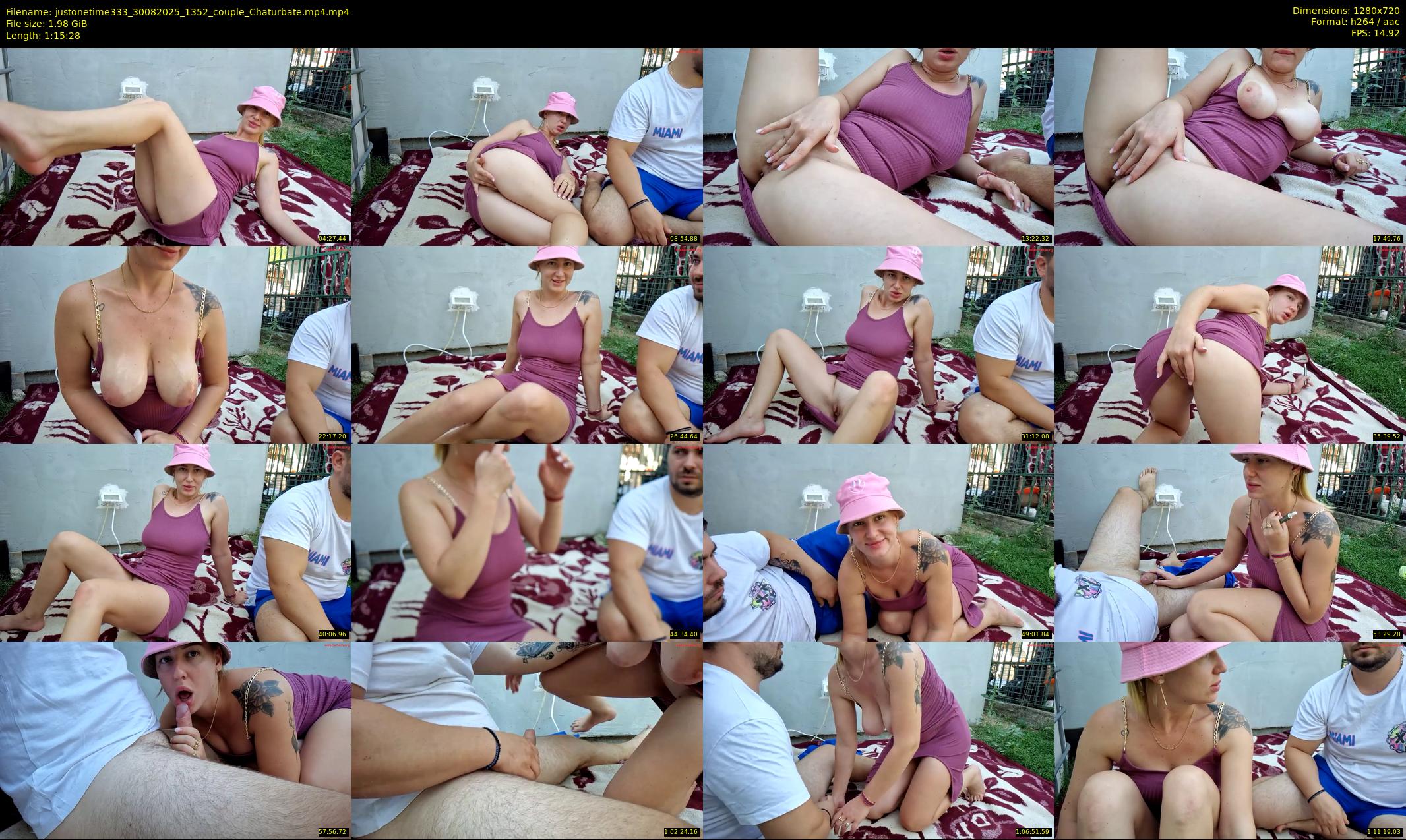justonetime333 — 76 minute Chaturbate couple cam show recording, 720p, Aug 30, 2025