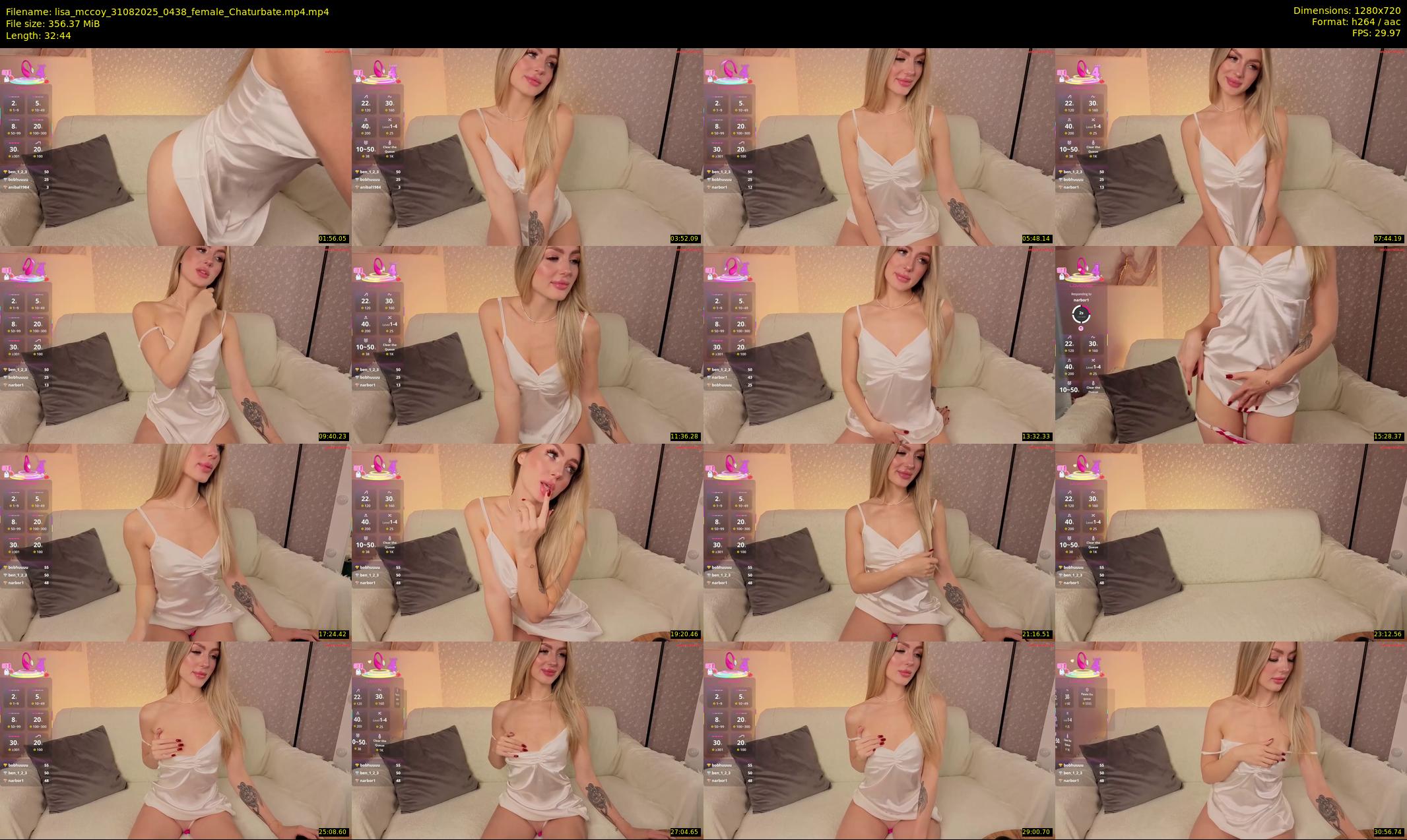 lisa_mccoy — 33 minute Chaturbate female cam show recording, 720p, Aug 31, 2025