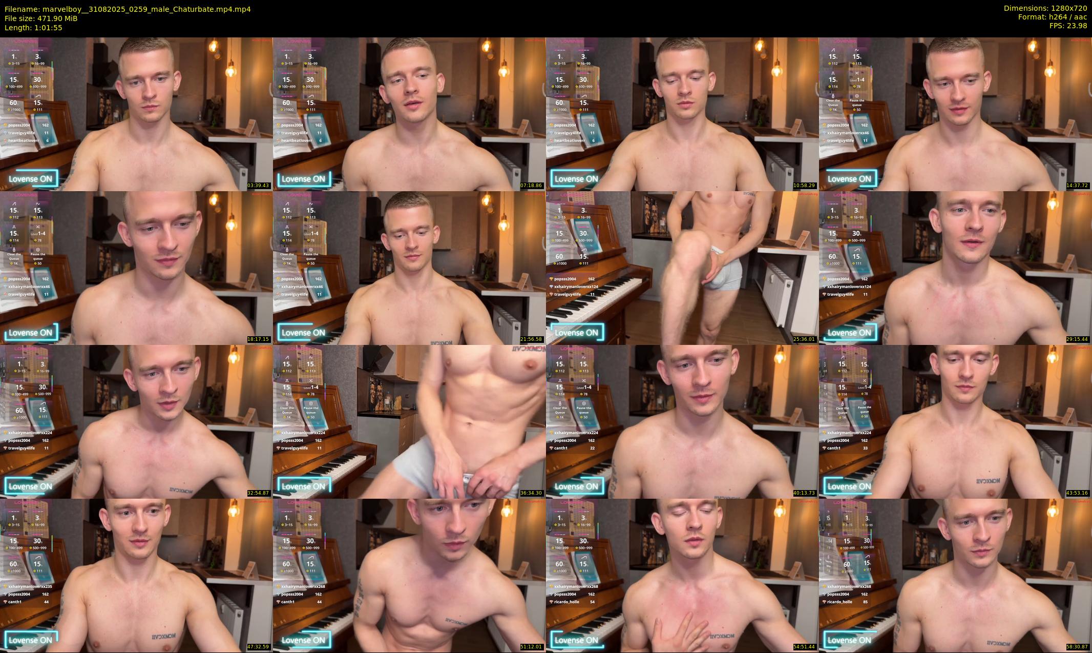 marvelboy_ — 62 minute Chaturbate male cam show recording, 720p, Aug 31, 2025