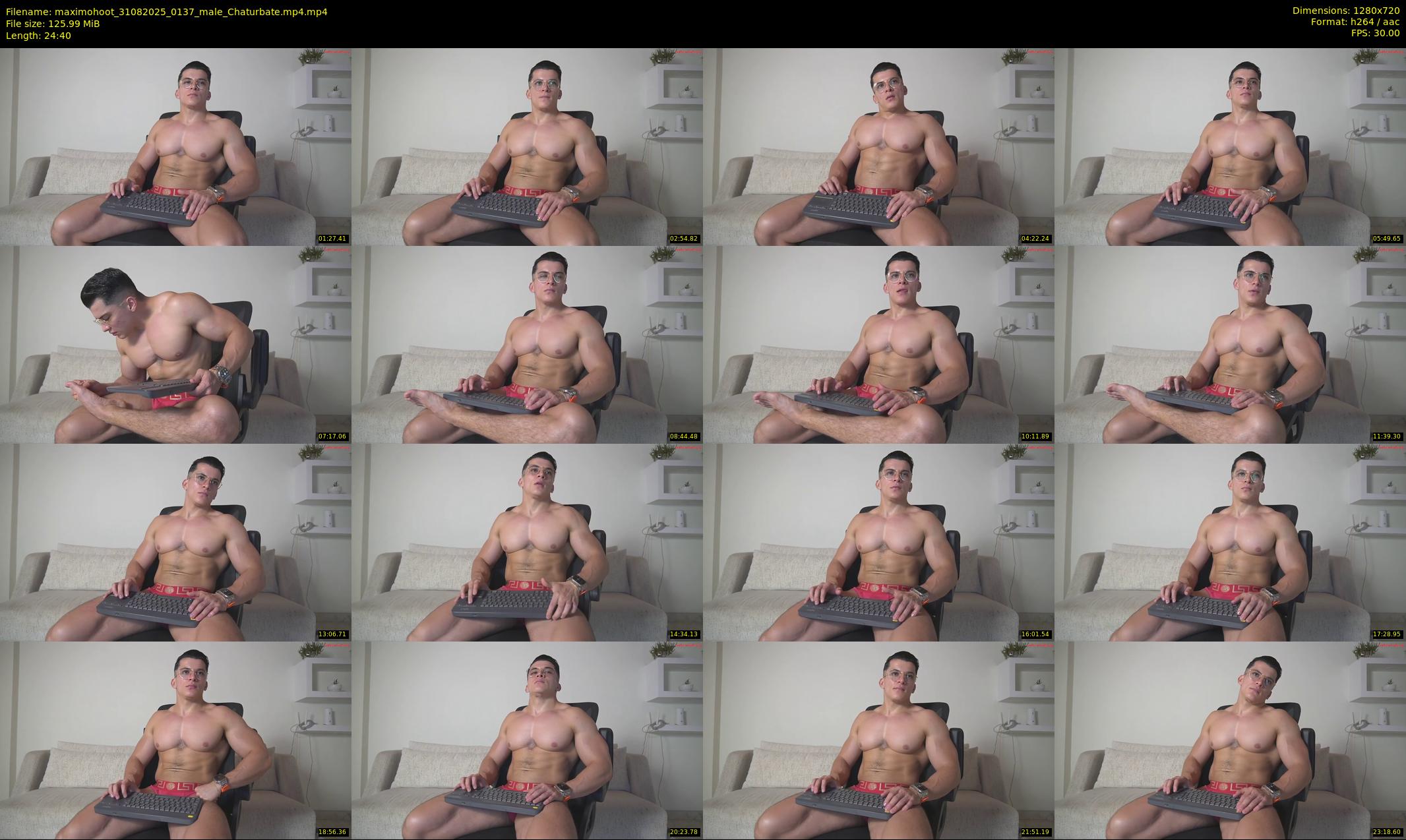 maximohoot — 25 minute Chaturbate male cam show recording, 720p, Aug 31, 2025