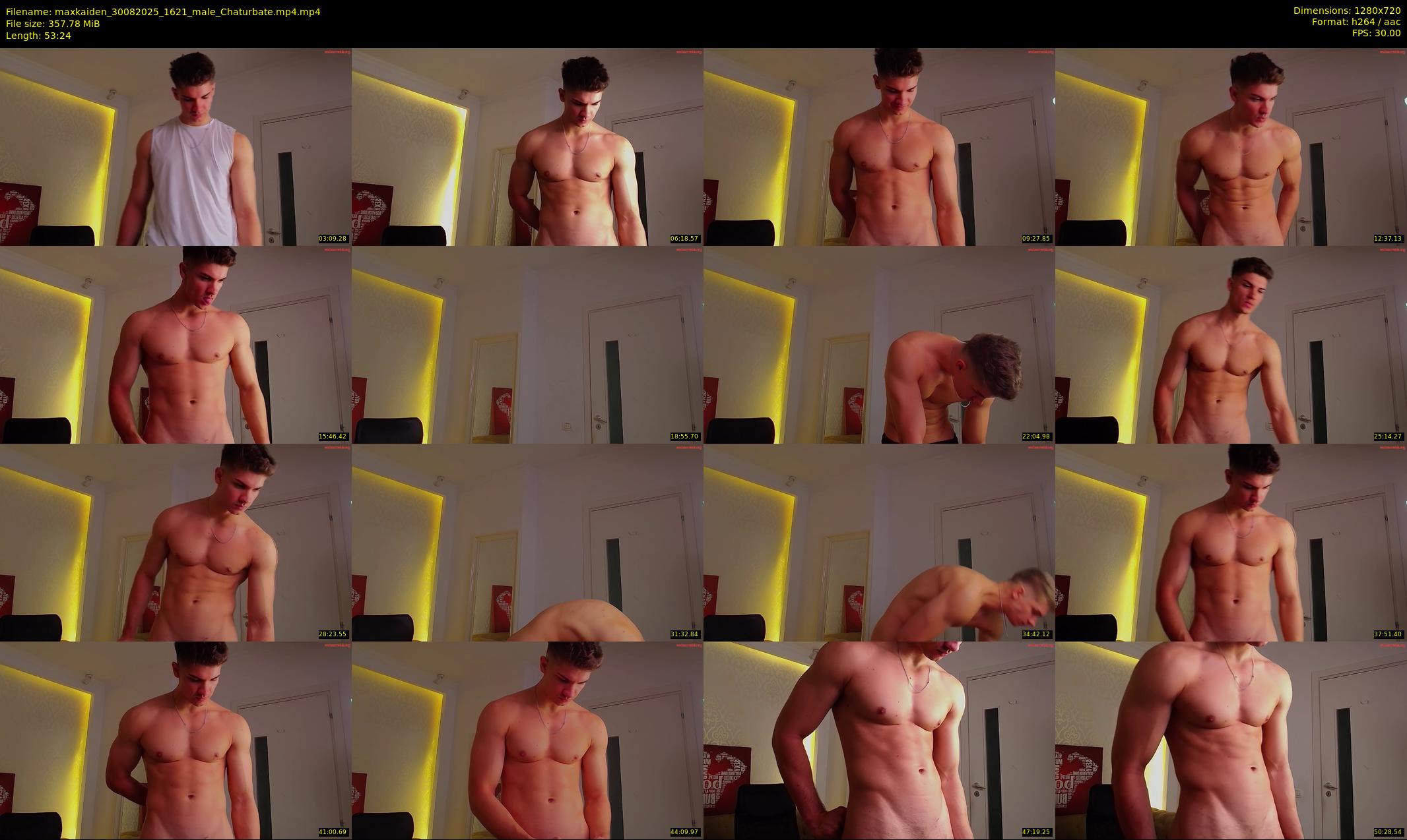 maxkaiden — 54 minute Chaturbate male cam show recording, 720p, Aug 30, 2025