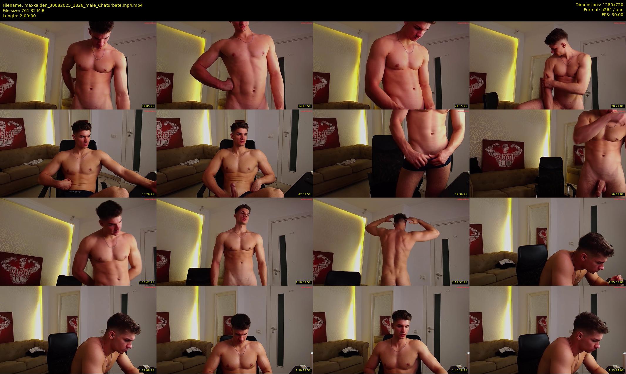 maxkaiden — 120 minute Chaturbate male cam show recording, 720p, Aug 30, 2025