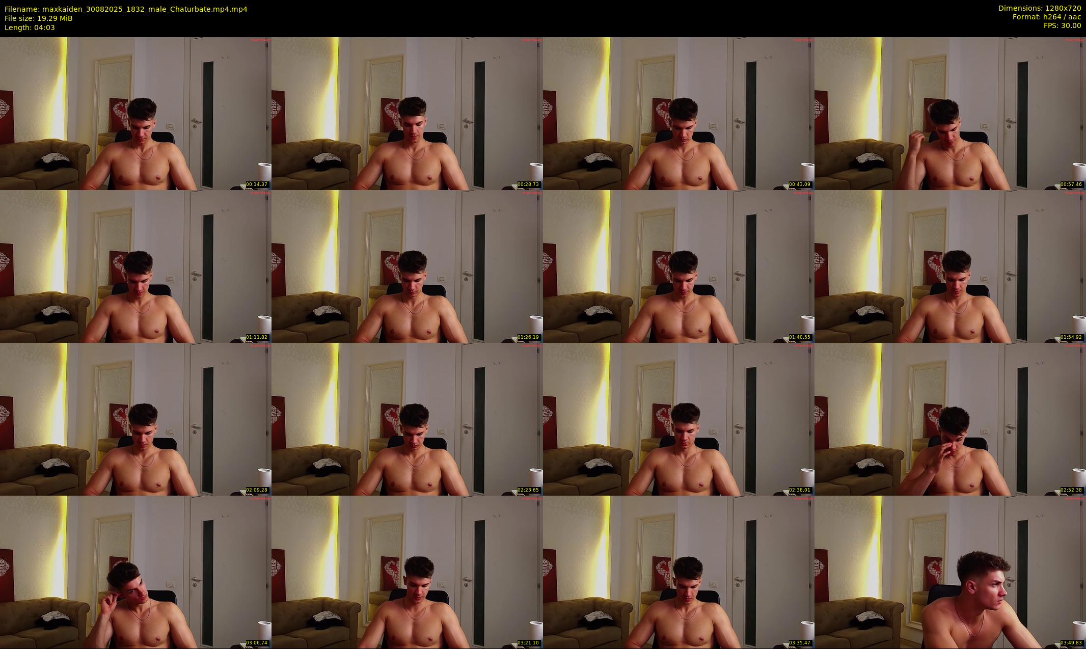 maxkaiden — 5 minute Chaturbate male cam show recording, 720p, Aug 30, 2025