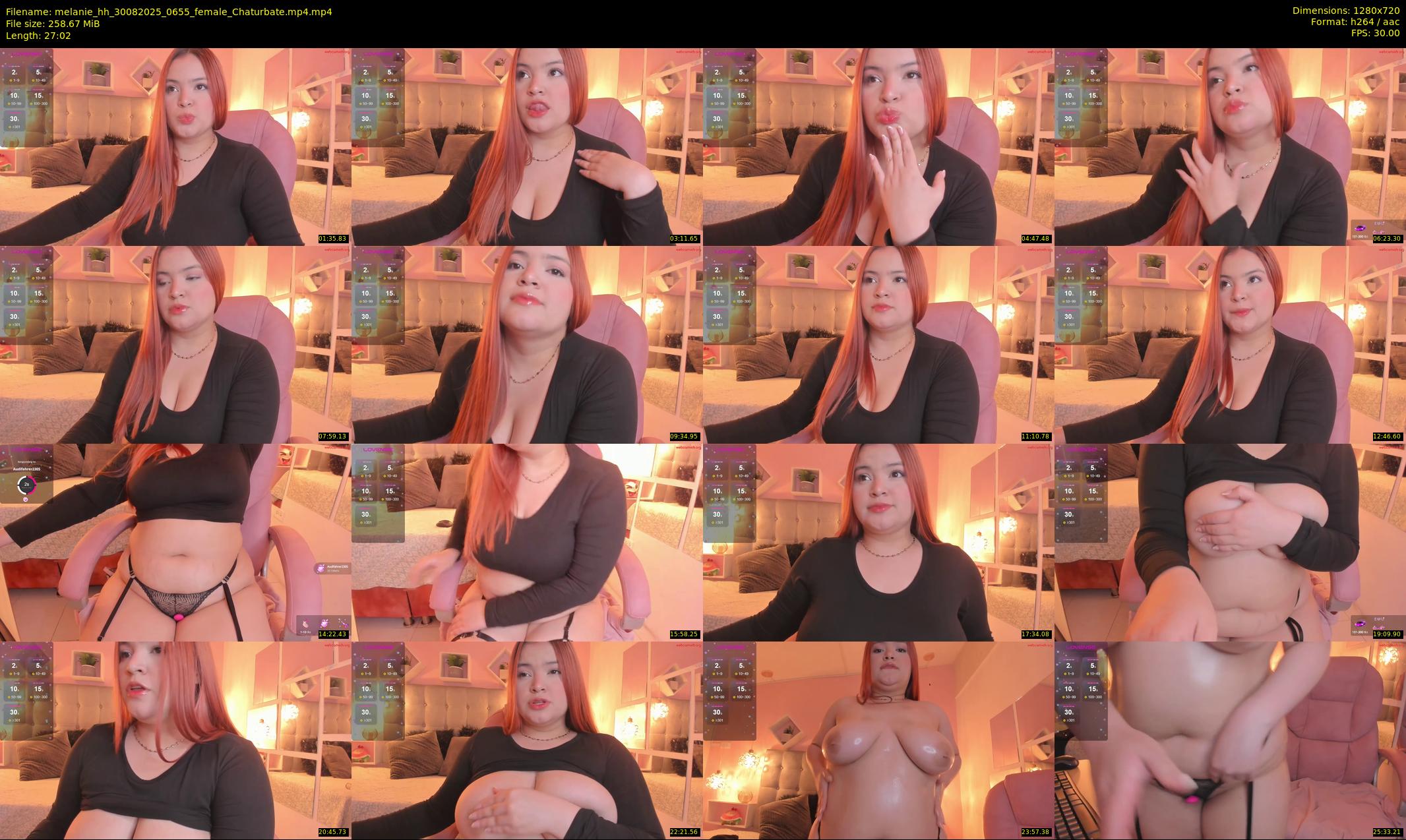 melanie_hh — 28 minute Chaturbate female cam show recording, 720p, Aug 30, 2025