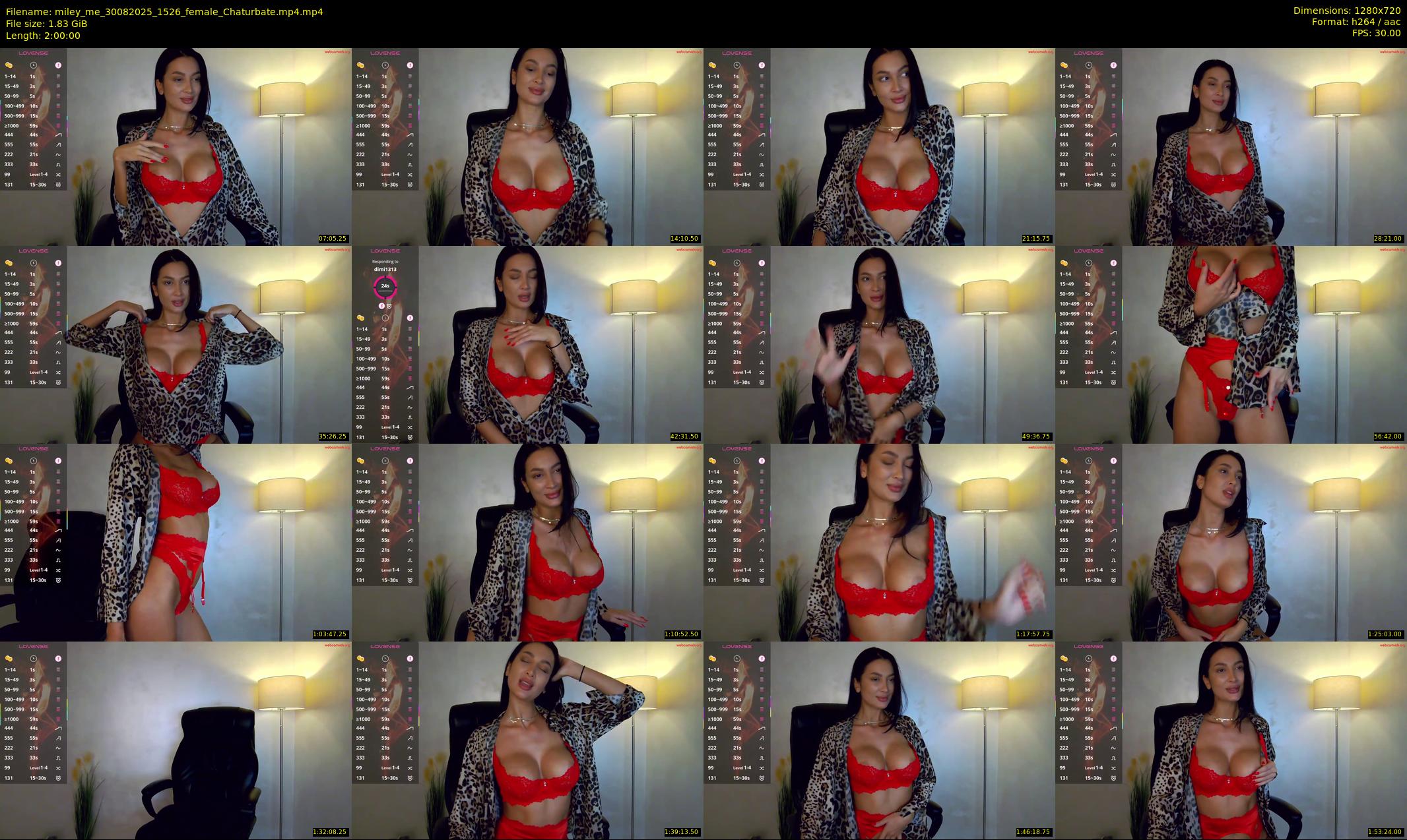 miley_me — 120 minute Chaturbate female cam show recording, 720p, Aug 30, 2025