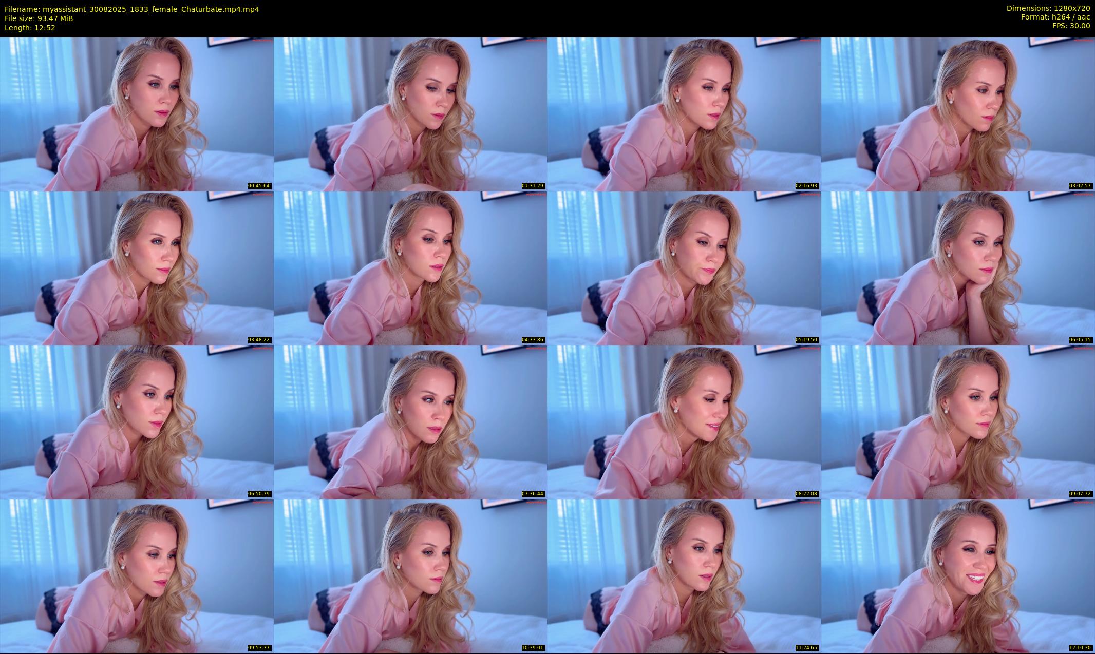 myassistant — 13 minute Chaturbate female cam show recording, 720p, Aug 30, 2025