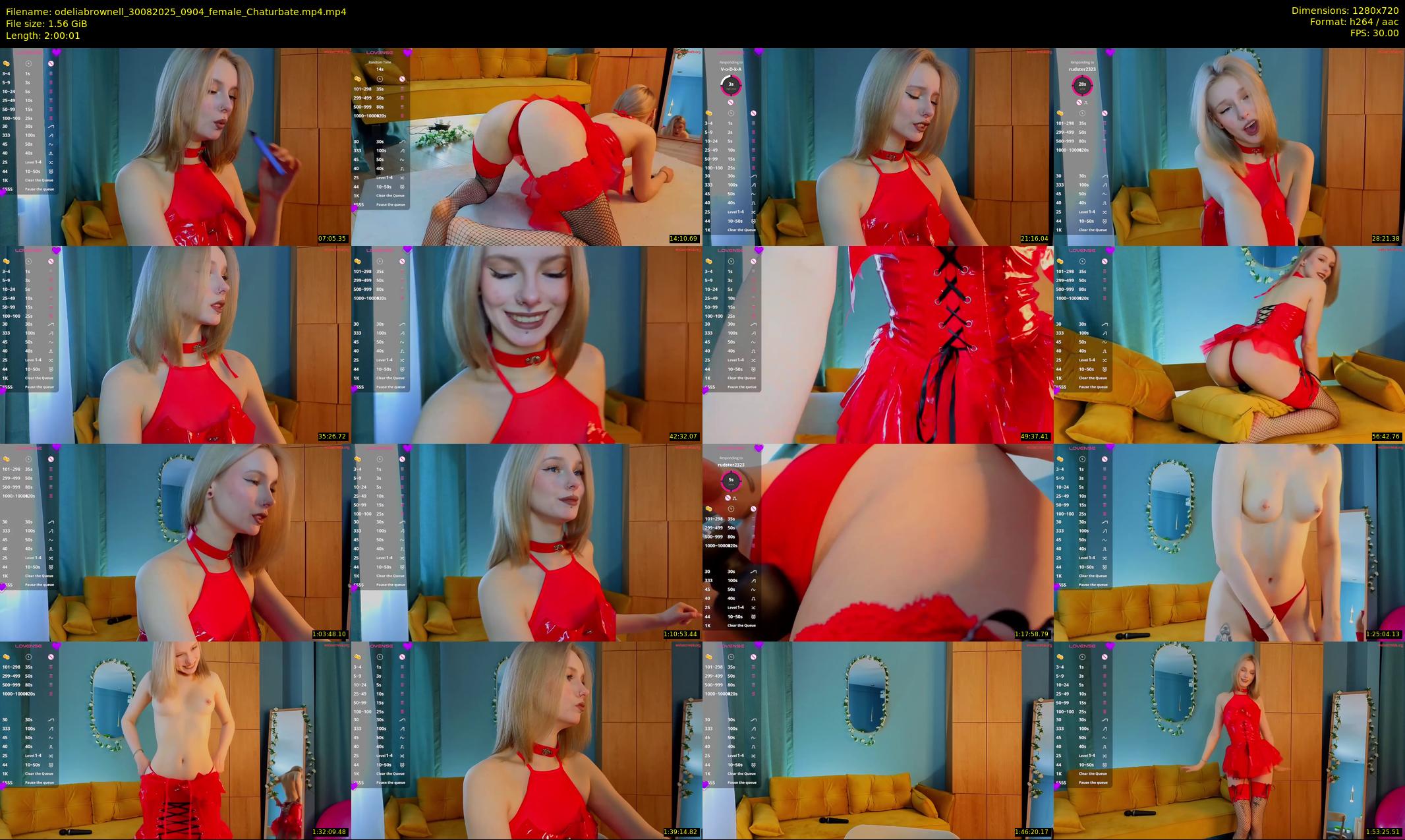 odeliabrownell — 121 minute Chaturbate female cam show recording, 720p, Aug 30, 2025