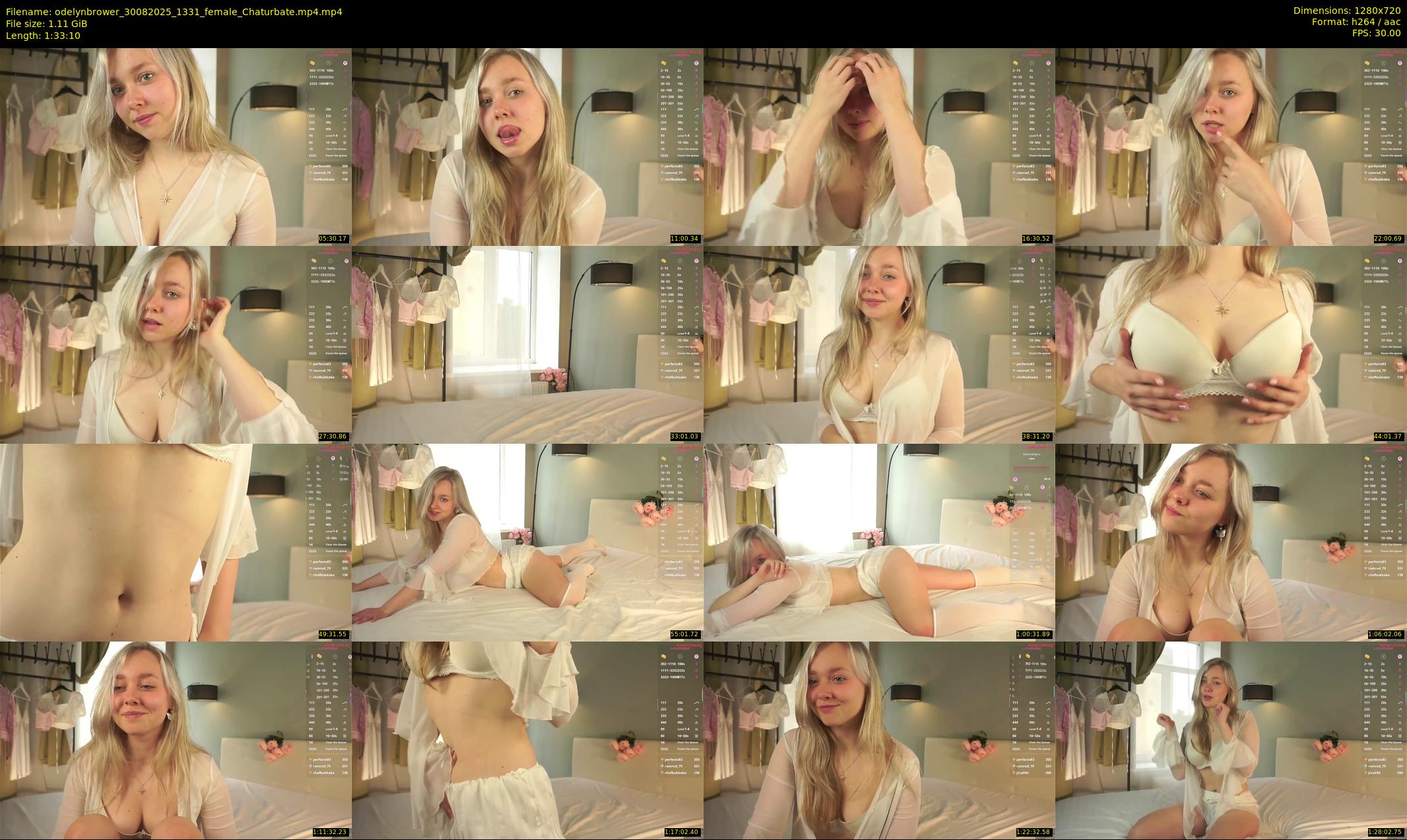 odelynbrower — 94 minute Chaturbate female cam show recording, 720p, Aug 30, 2025