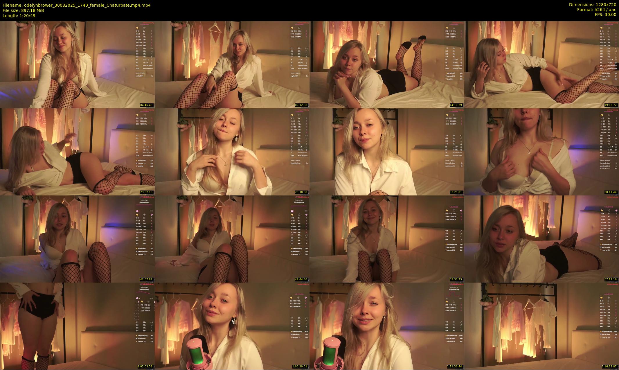 odelynbrower — 81 minute Chaturbate female cam show recording, 720p, Aug 30, 2025