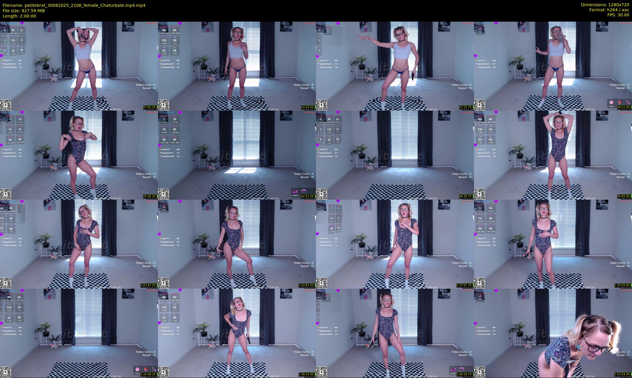 petitebrat — 120 minute Chaturbate female cam show recording, 720p, Aug 30, 2025