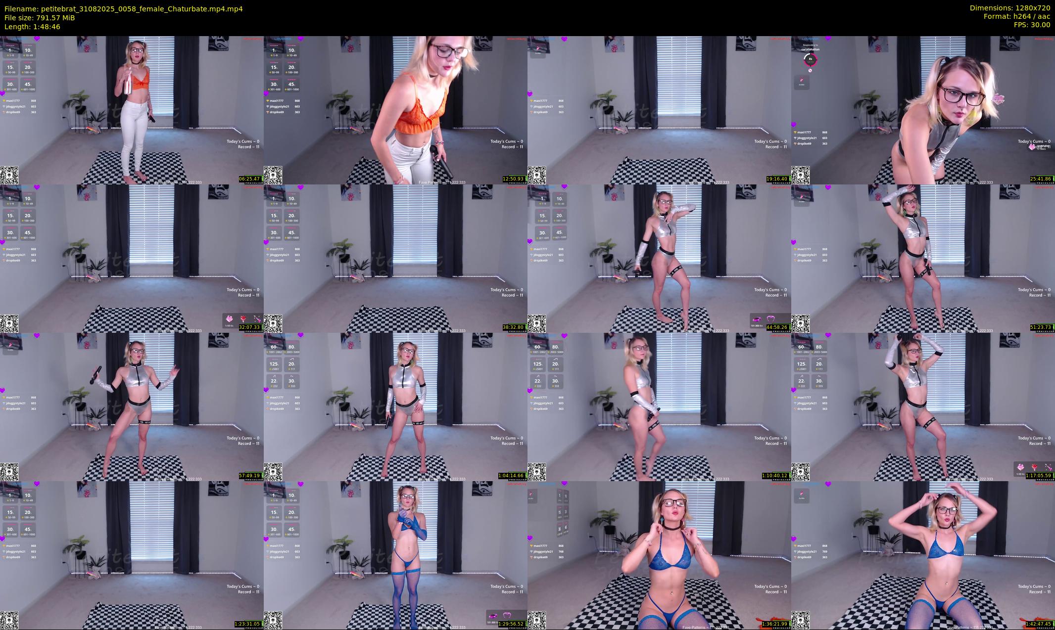 petitebrat — 109 minute Chaturbate female cam show recording, 720p, Aug 31, 2025