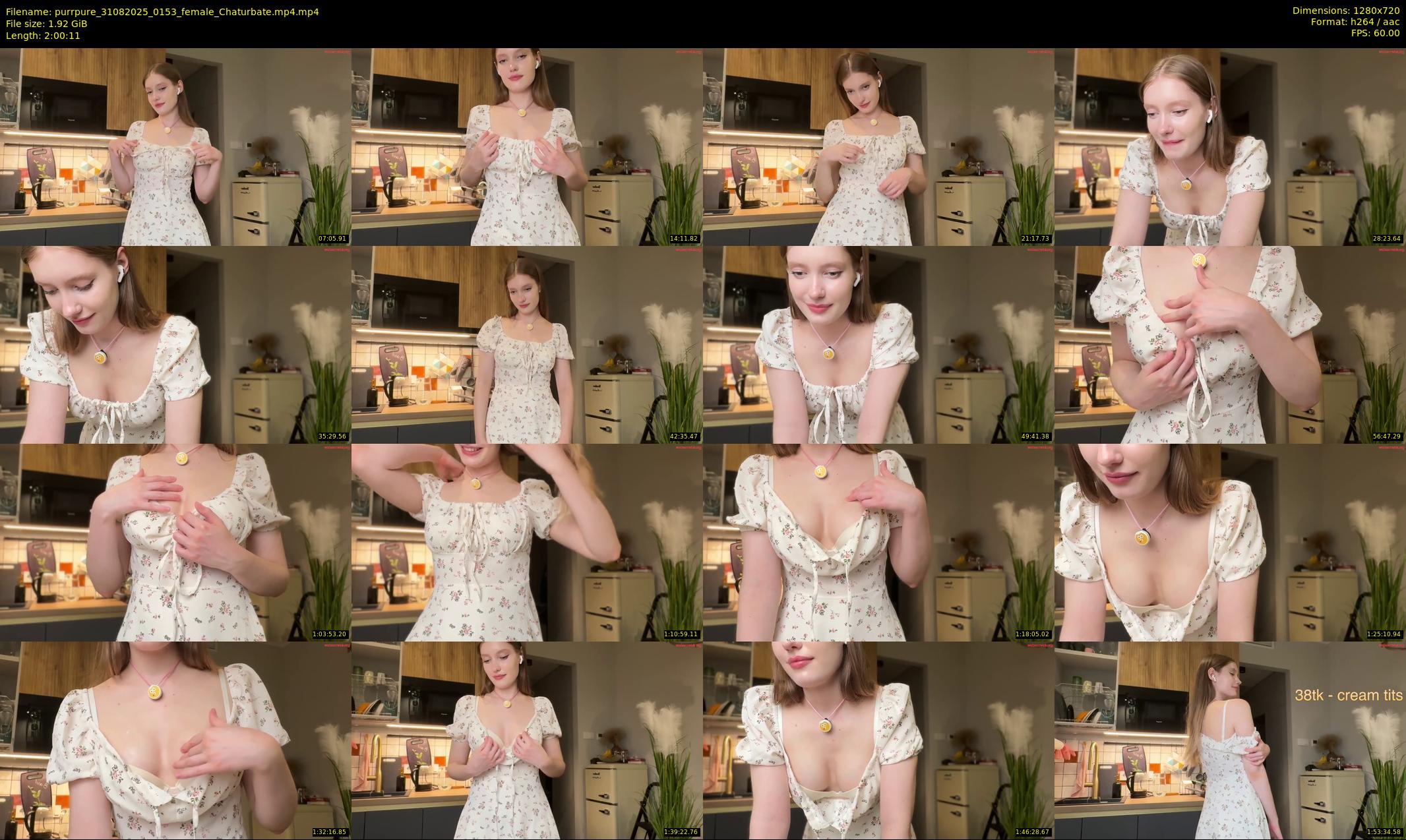 purrpure — 121 minute Chaturbate female cam show recording, 720p, Aug 31, 2025