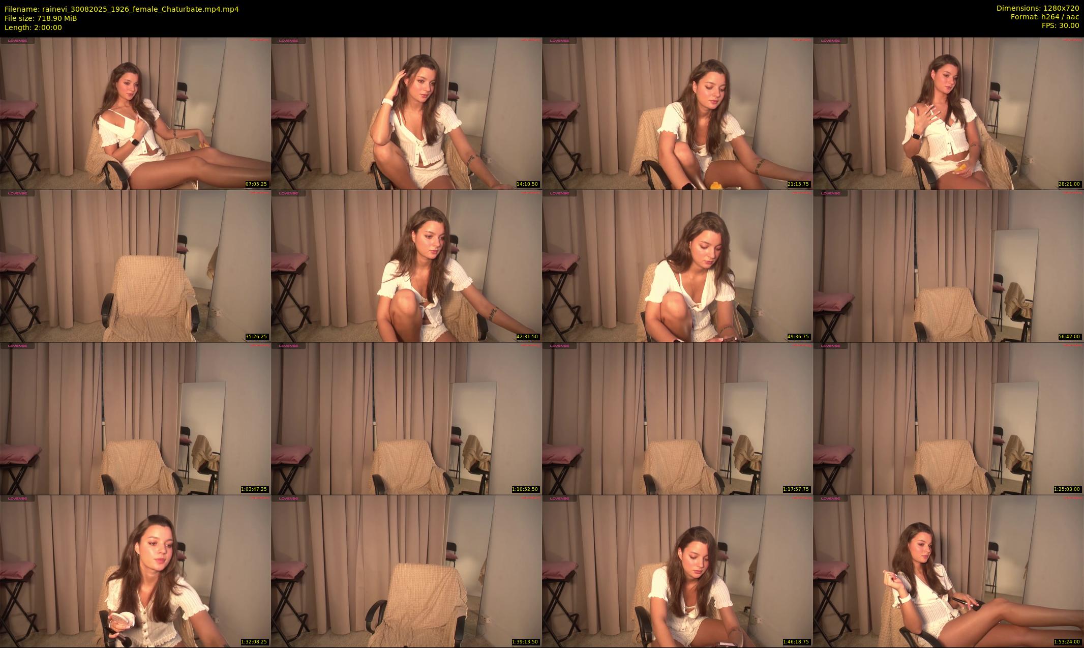 rainevi — 120 minute Chaturbate female cam show recording, 720p, Aug 30, 2025