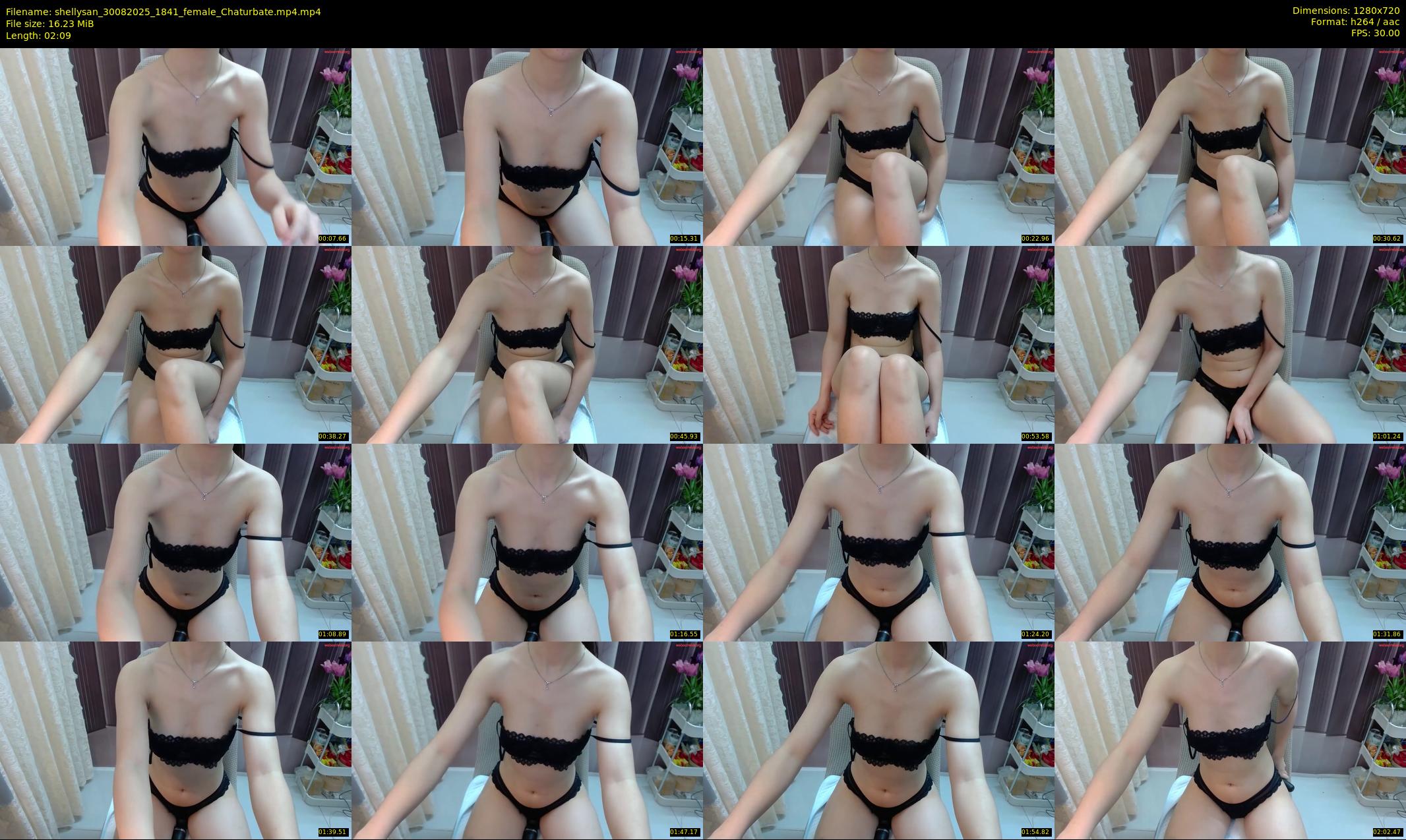 shellysan — 3 minute Chaturbate female cam show recording, 720p, Aug 30, 2025