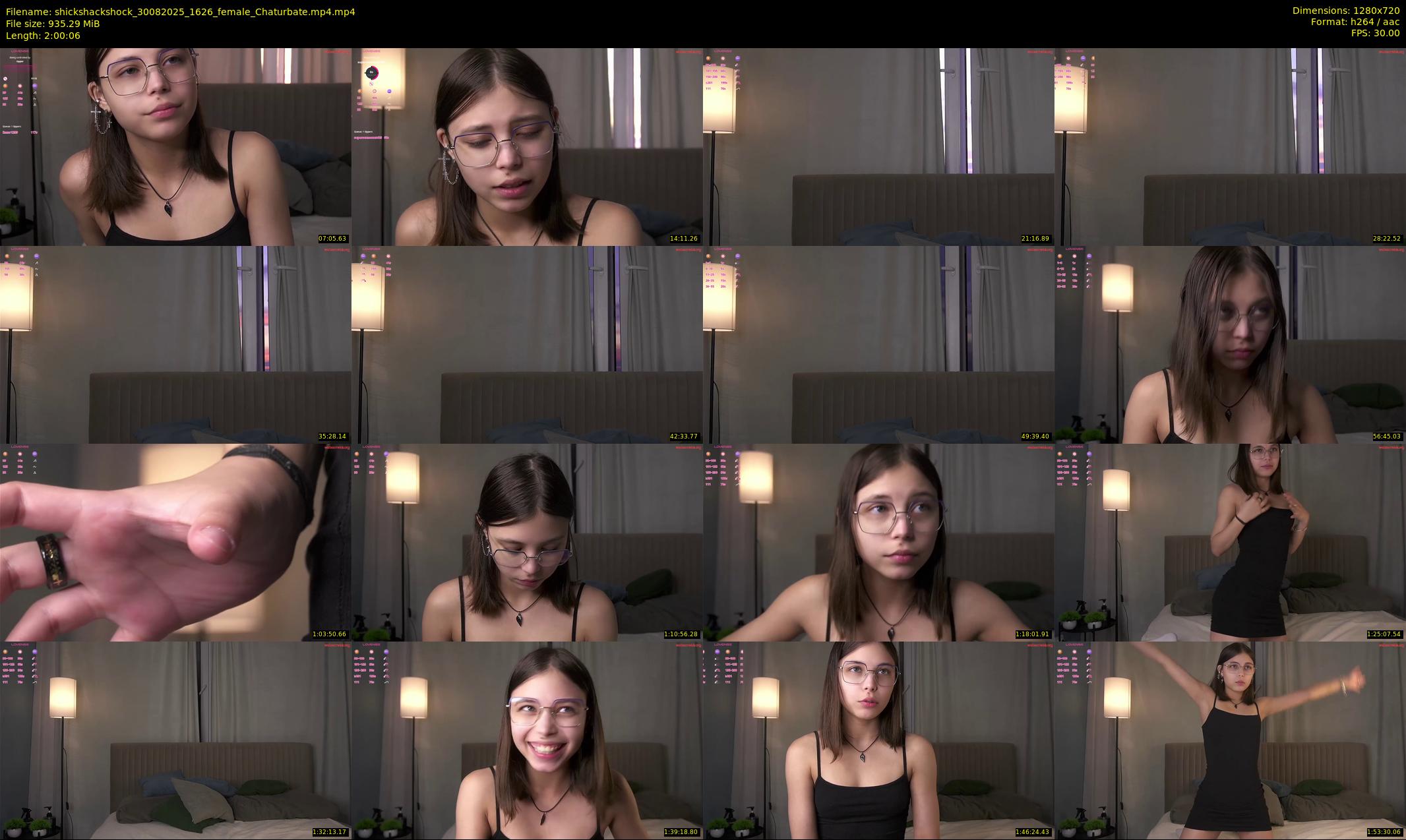 shickshackshock — 121 minute Chaturbate female cam show recording, 720p, Aug 30, 2025