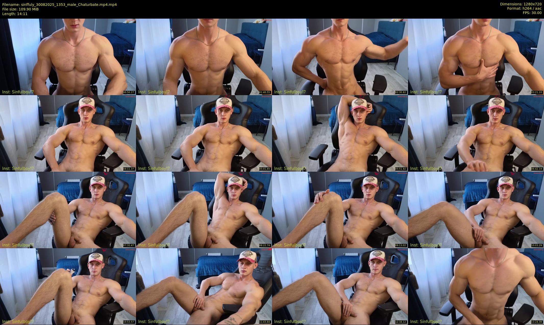 sinffuly — 15 minute Chaturbate male cam show recording, 720p, Aug 30, 2025
