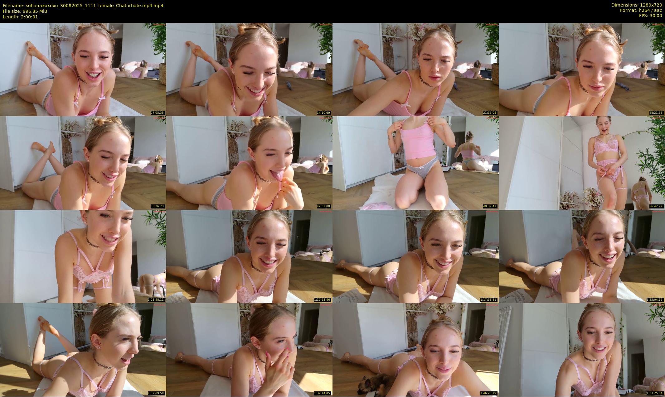 sofiaaaxoxoxo — 121 minute Chaturbate female cam show recording, 720p, Aug 30, 2025