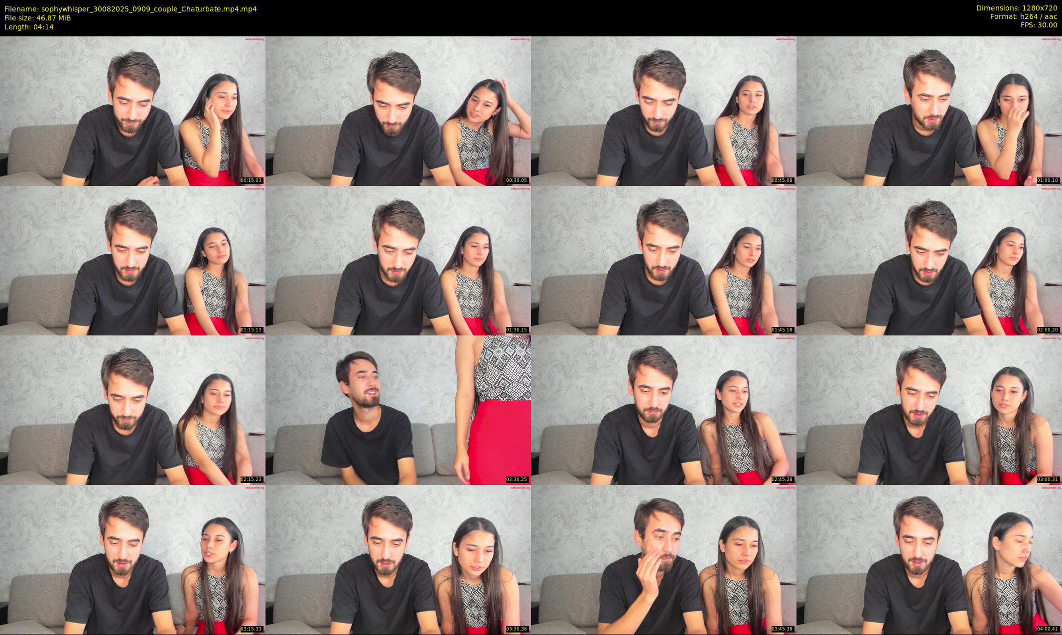sophywhisper — 5 minute Chaturbate couple cam show recording, 720p, Aug 30, 2025