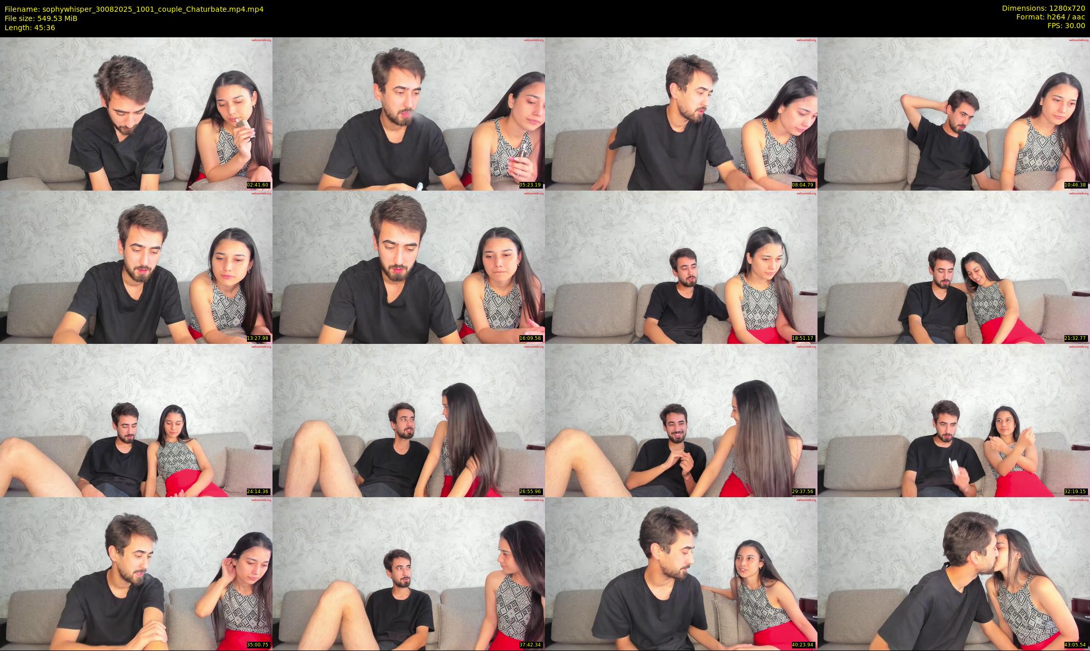 sophywhisper — 46 minute Chaturbate couple cam show recording, 720p, Aug 30, 2025