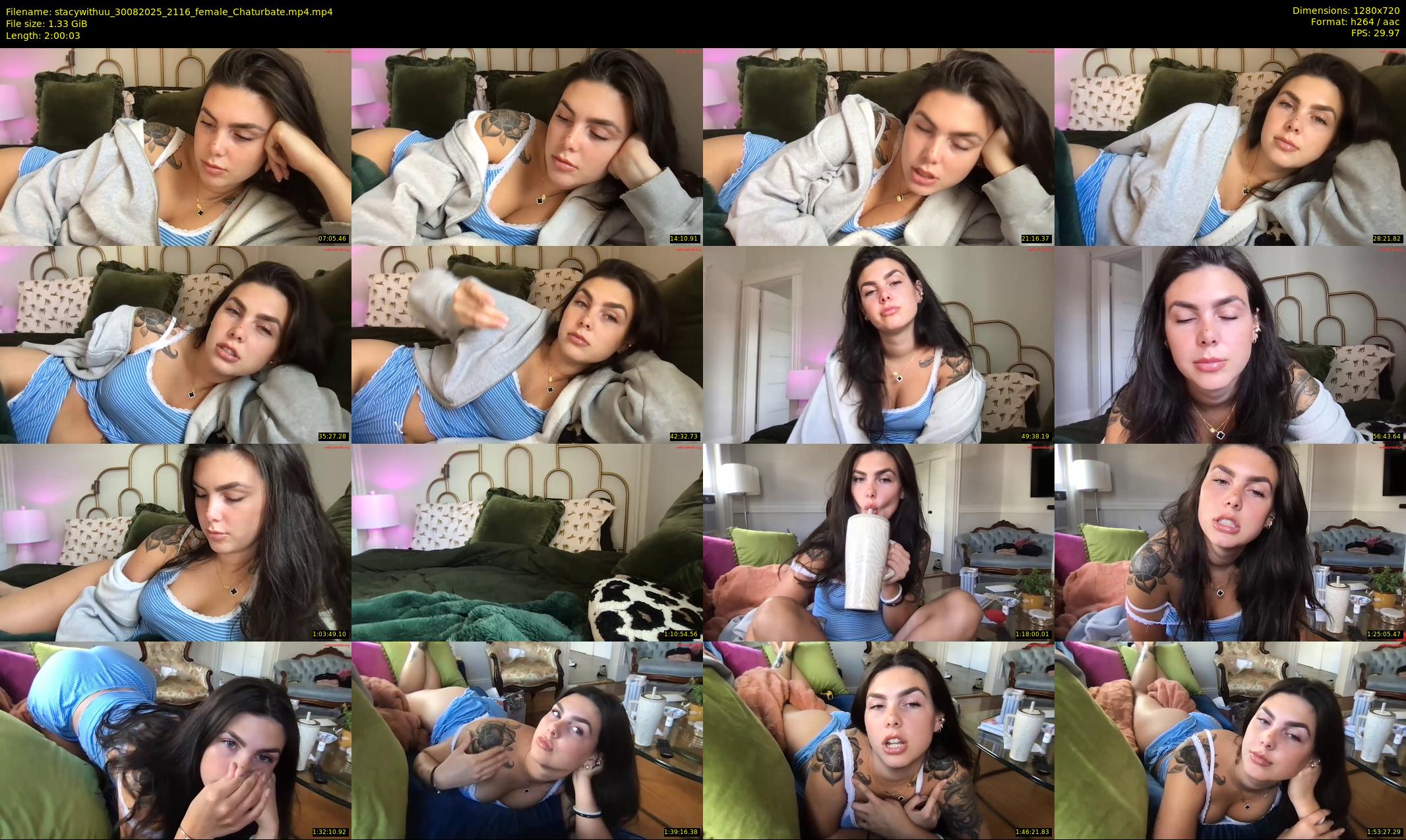 stacywithuu — 121 minute Chaturbate female cam show recording, 720p, Aug 30, 2025